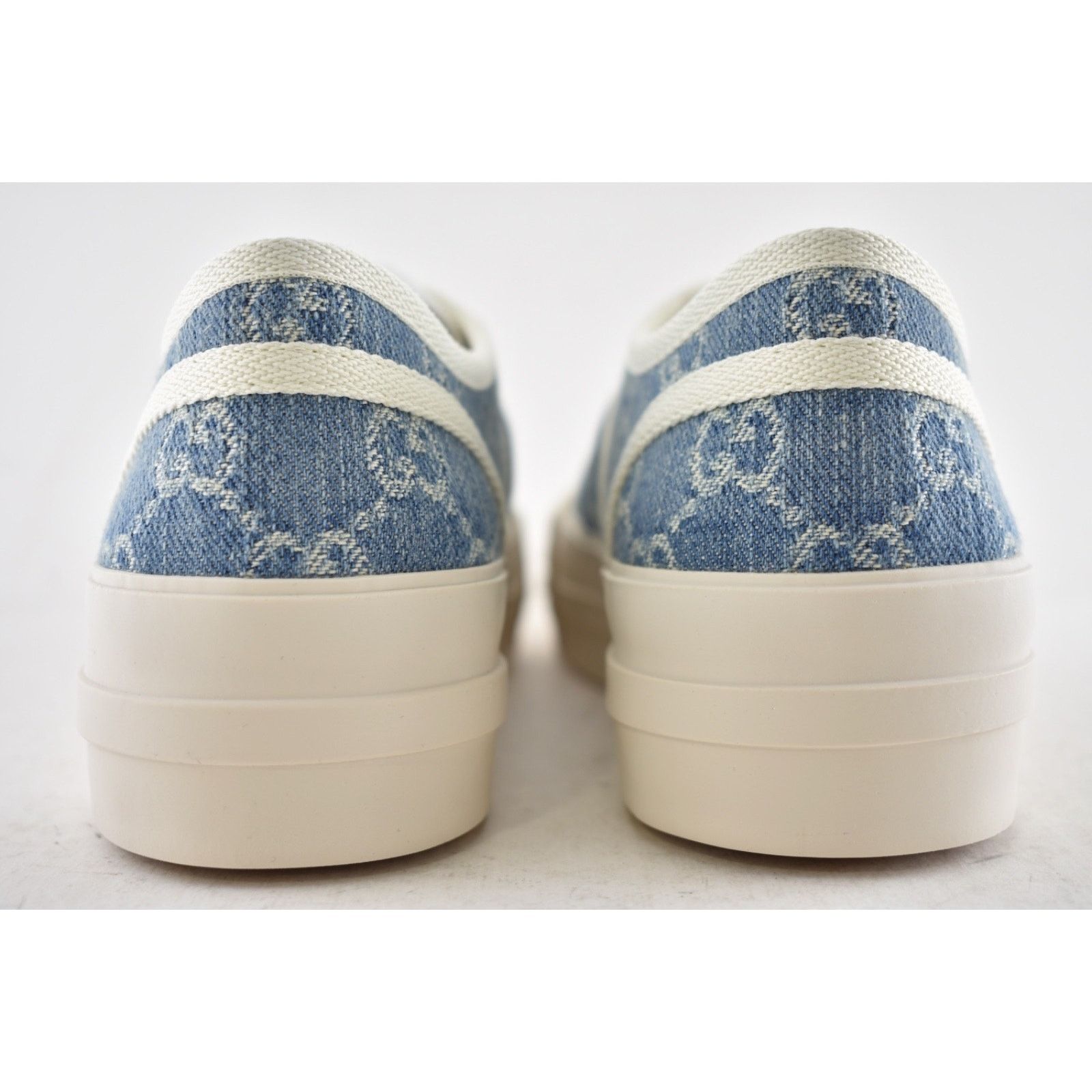 Gucci Gucci Chunky Monogram GG Blue Denim Platform Sneakers 36.5 Size US 6.5 / IT 36.5 - 17 Thumbnail