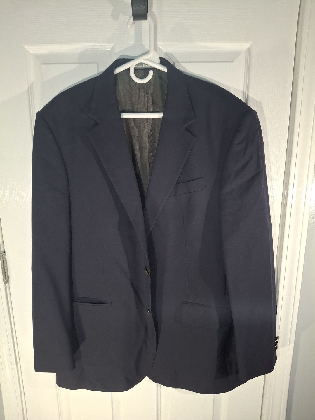 Oscar De La Renta Oscar de la Renta 100% Wool Blazer Gold Crest Buttons Size 46L - 1 Thumbnail