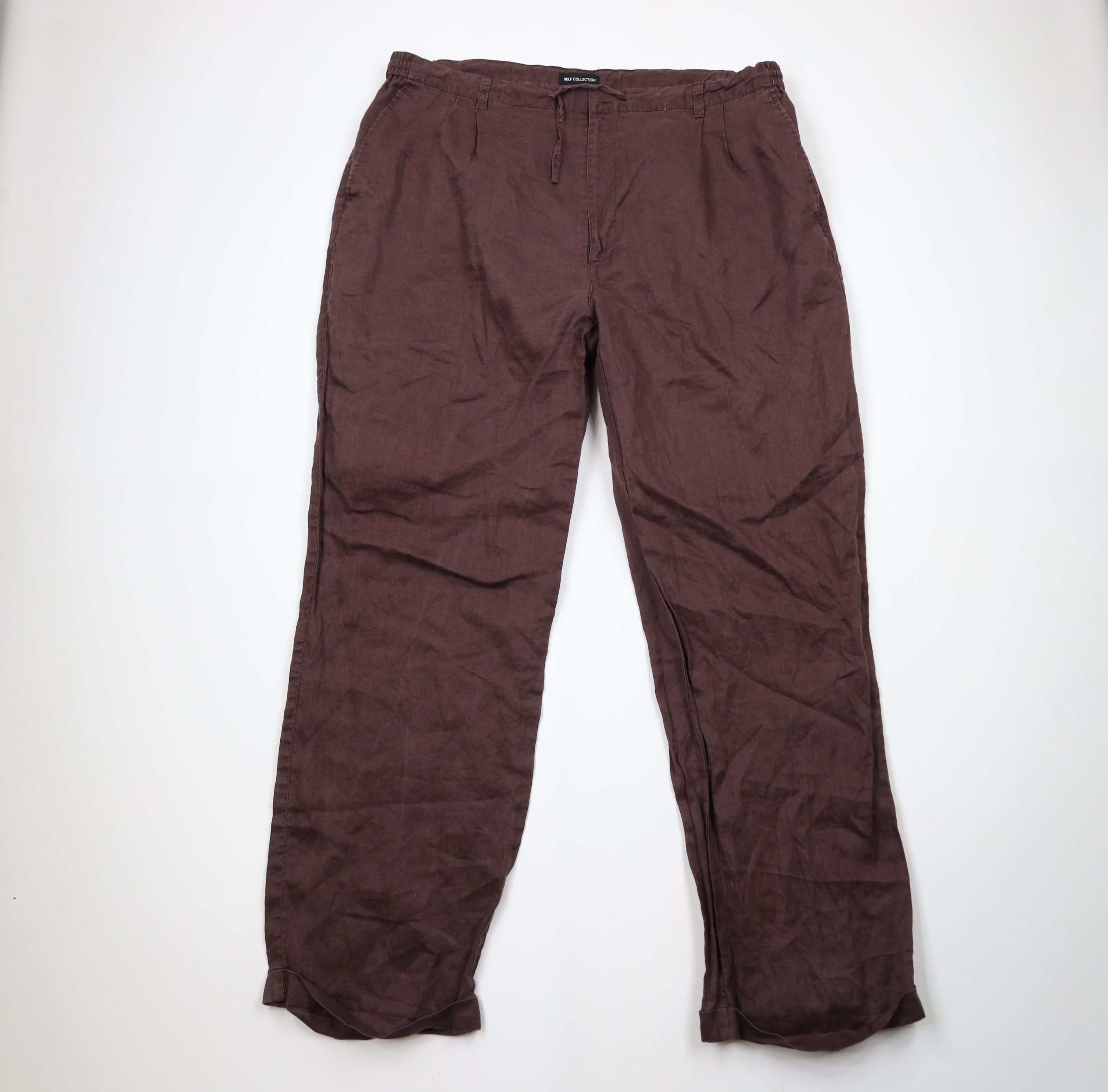 Vintage Vintage 90s Streetwear 2 Piece Linen Button Shirt Pants 3XL Size US XXL / EU 58 / 5 - 10 Thumbnail