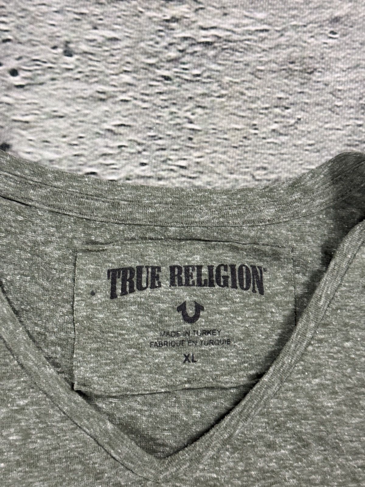 True Religion True Religion Skull T-shirt logo green V-Neck cropped Size XL / US 12-14 / IT 48-50 - 4 Thumbnail