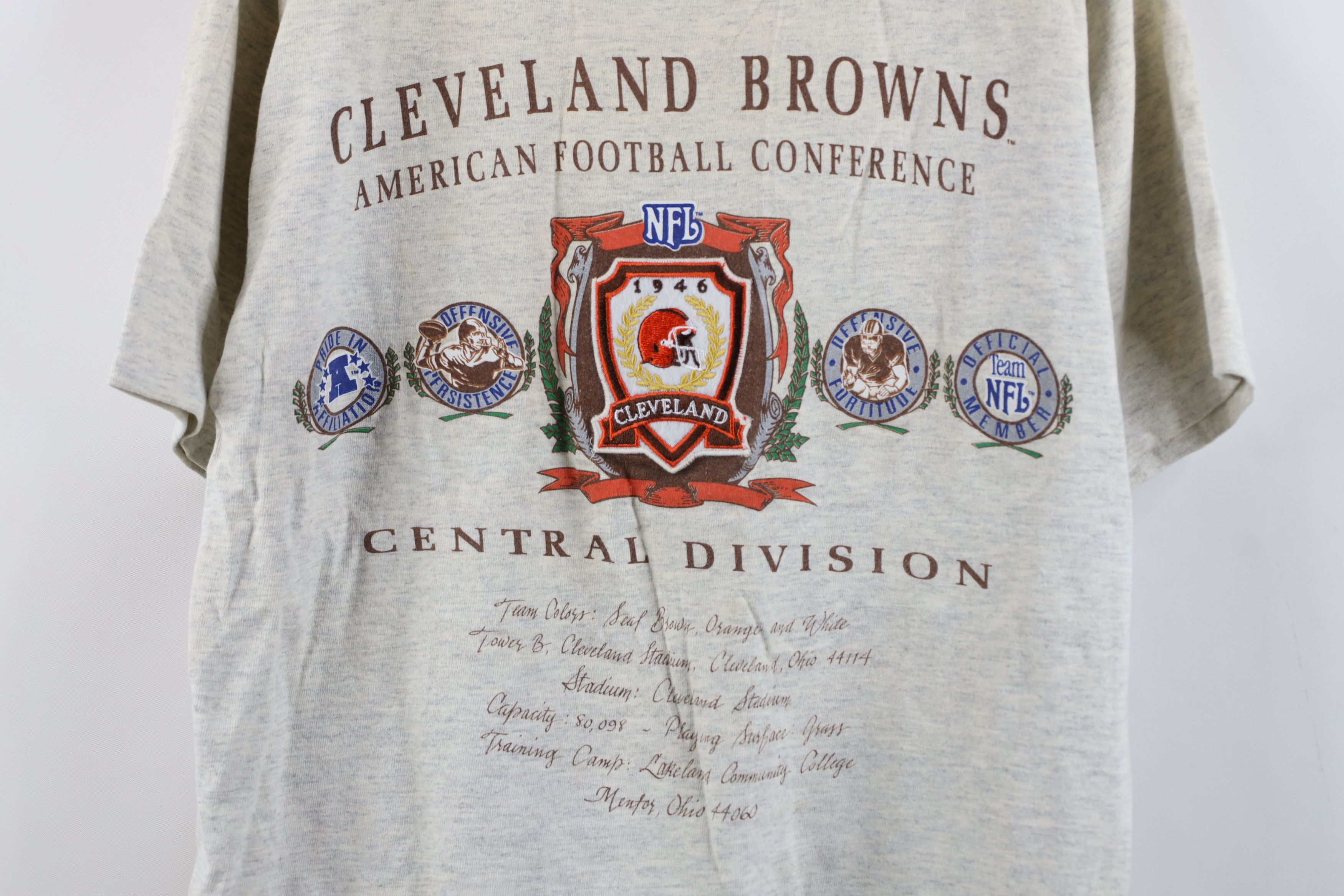 Vintage Vintage 90s Cleveland Football Short Sleeve T-Shirt USA Size US L / EU 52-54 / 3 - 4 Thumbnail