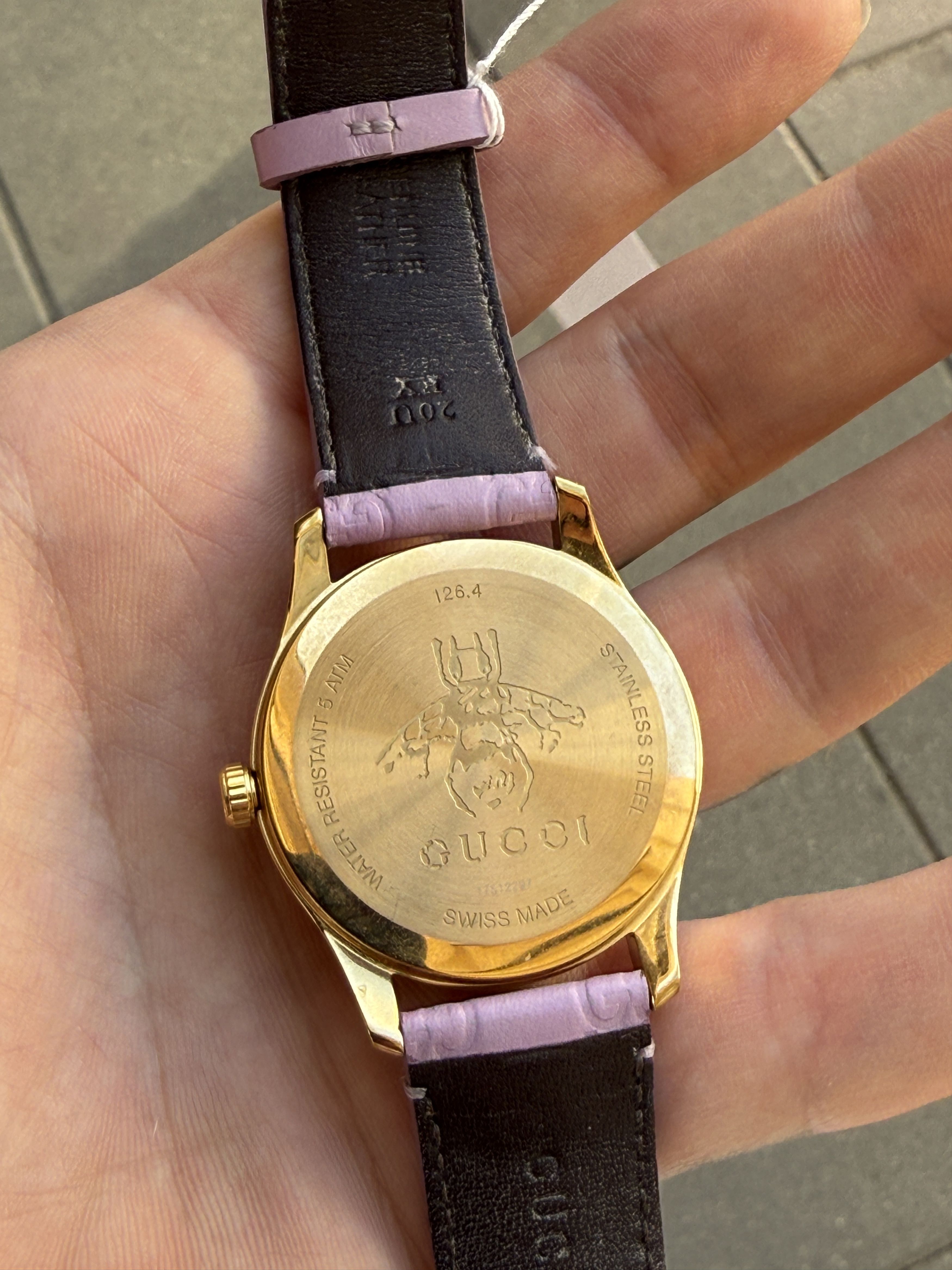 Gucci Gucci Women's G-Timeless Watch pink 38mm Leather Quartz Size ONE SIZE - 9 Thumbnail