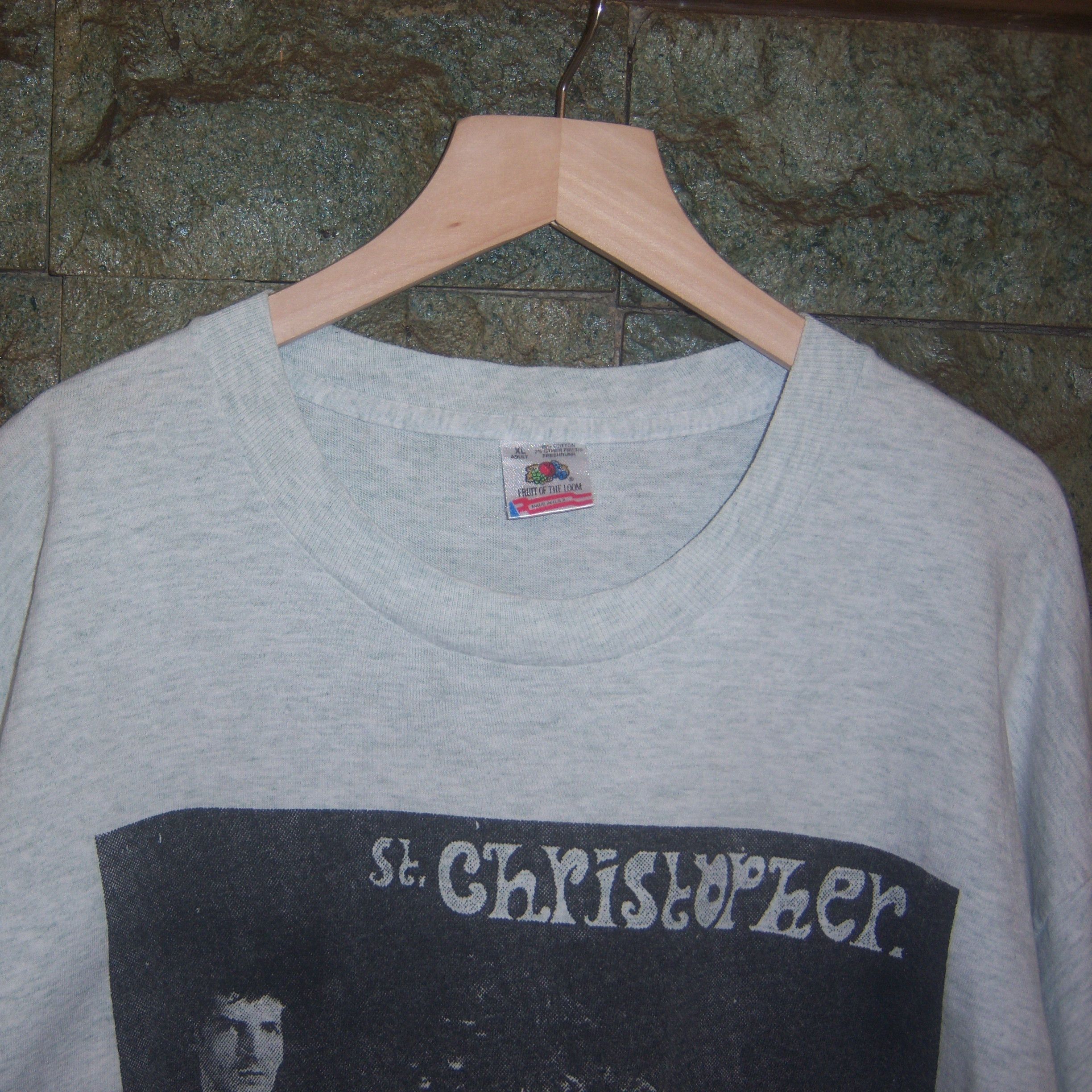 Band Tees × Vintage 90s St Christopher You Deserve More Than A Maybe Size US XL / EU 56 / 4 - 7 Thumbnail