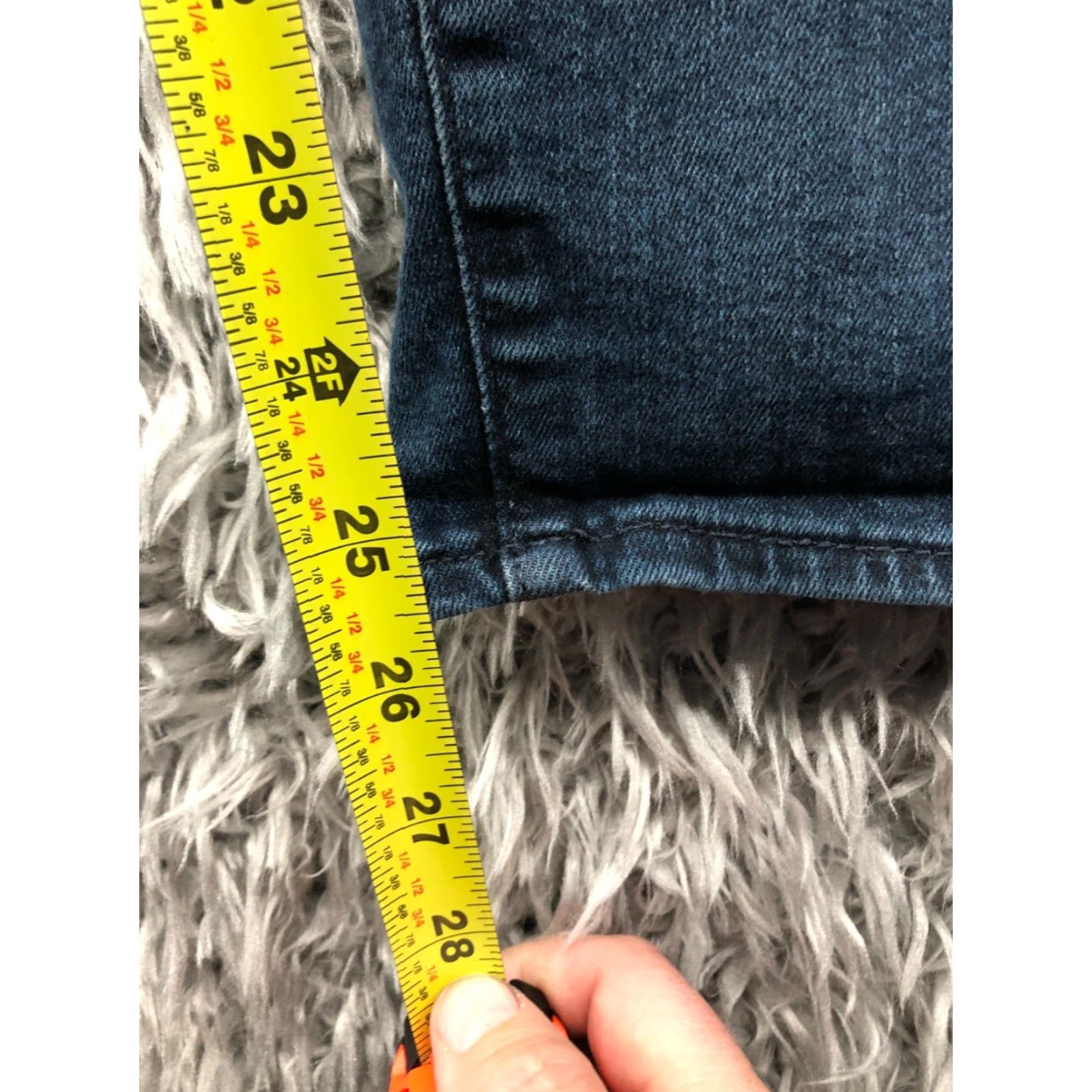 Mavi Mavi Jeans Skinny Waist 29 Blue Denim Mid Rise 5-Pocket Regular Inseam 27 Womens Jeans Style Classic Modern Size 29" - 3 Thumbnail