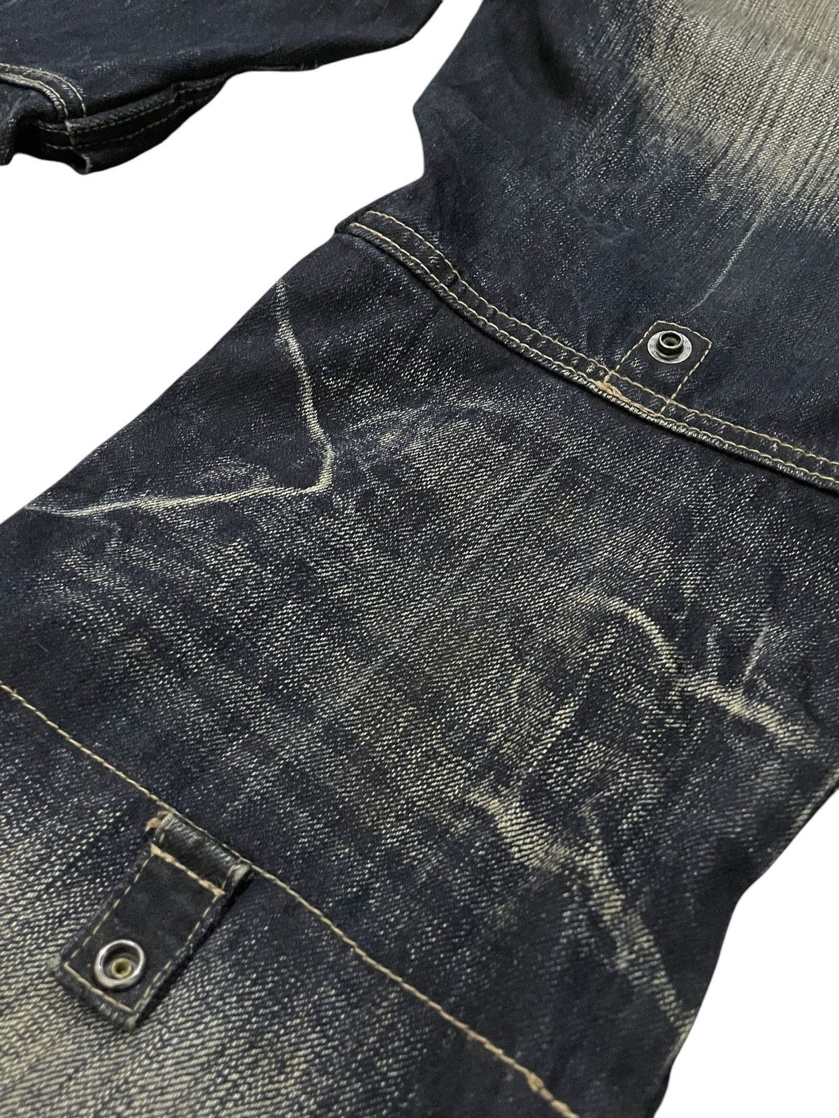PPFM PPFM Booze & Pills & Powders Double Waist Mud Wash Jeans Size US 32 / EU 48 - 21 Thumbnail