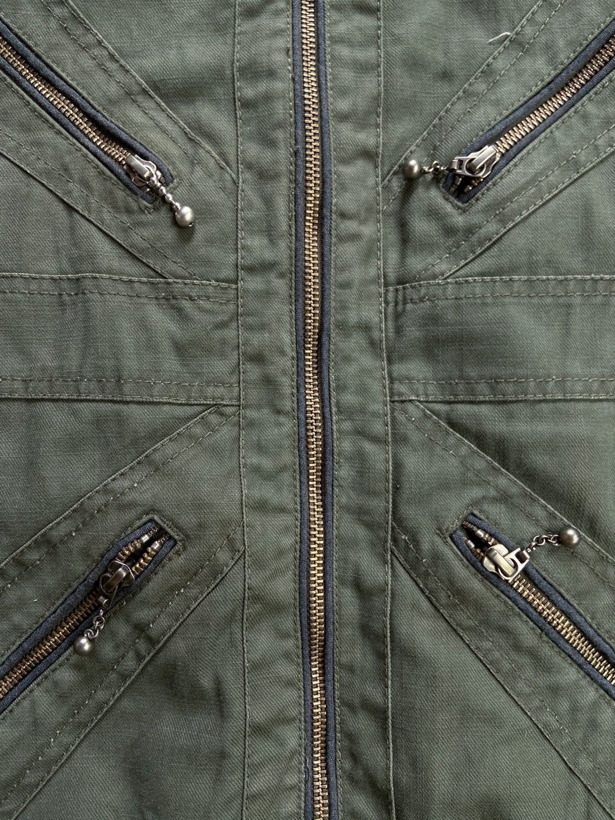 Japanese Brand HIDE AWAYS NICOLE ENGLAND FLAG DESIGN MULTI POCKET JACKET Size US M / EU 48-50 / 2 - 11 Thumbnail