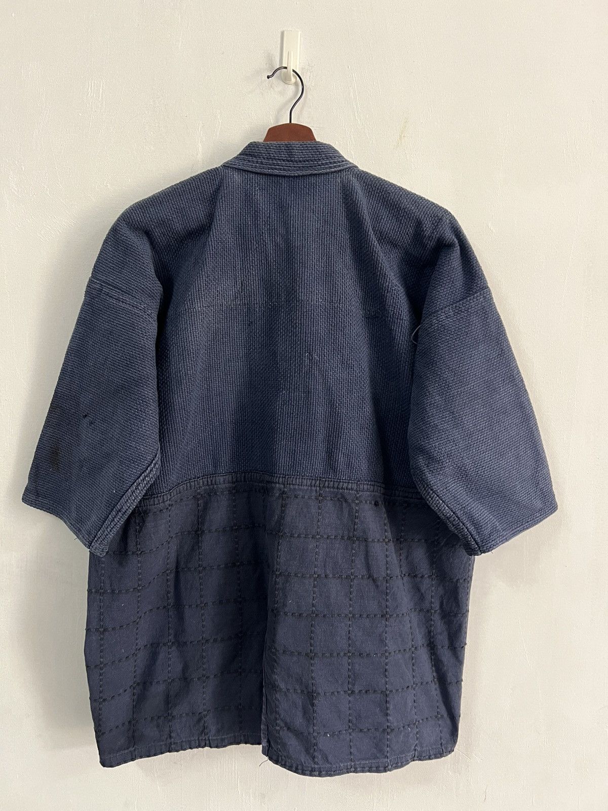 Indigo Vintage Indigo Kendo Bulldog Dyed Boro Patchwork Kimono Size US L / EU 52-54 / 3 - 2 Thumbnail