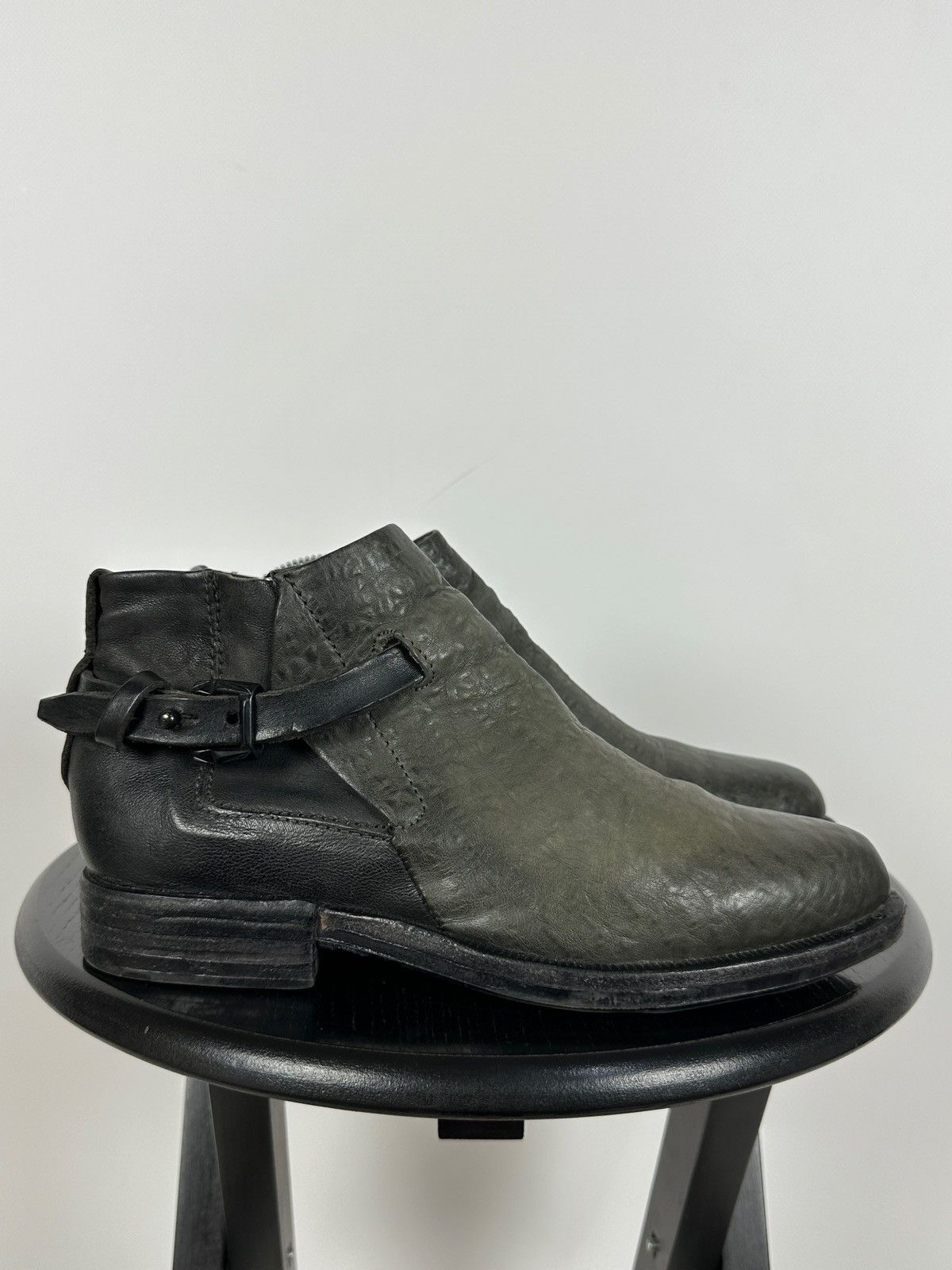 A.S.98 A.S.98. Airstep Leather Biker Ankle Boots Size US 8 / IT 38 - 2 Thumbnail
