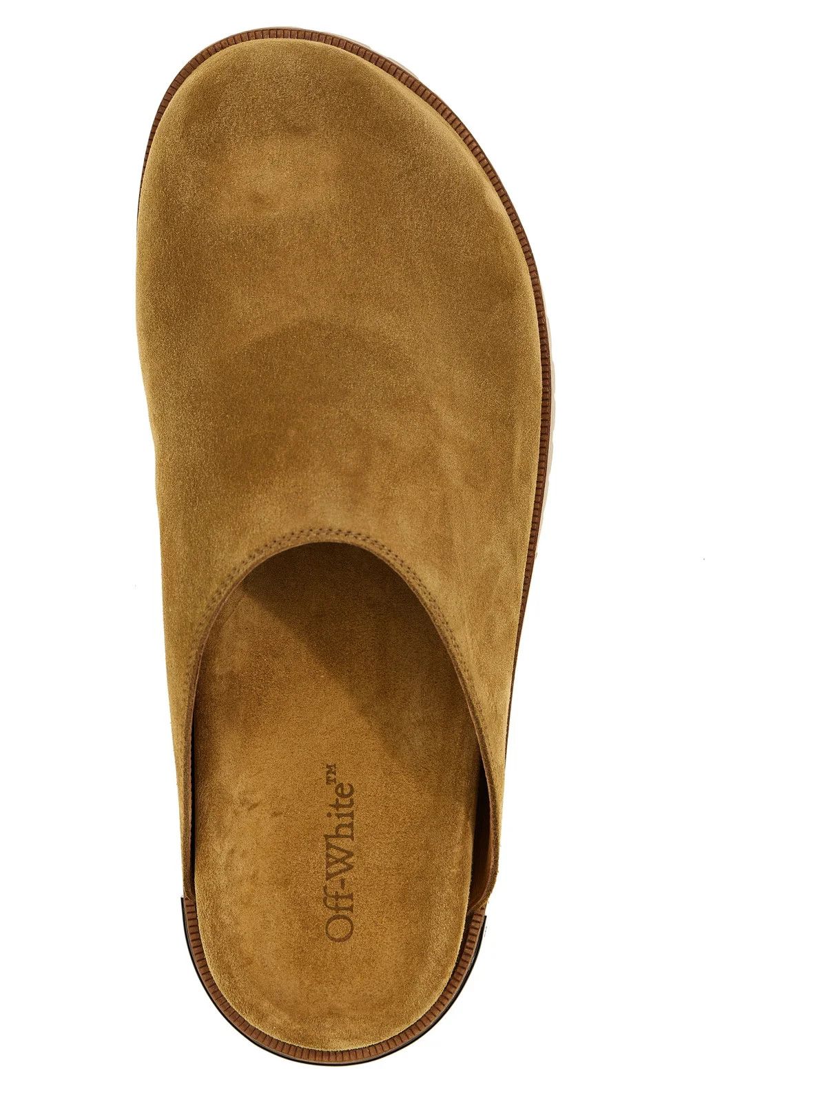 Off-White o1y0225 Logo Mules in Camel Size US 7 / EU 40 - 4 Thumbnail