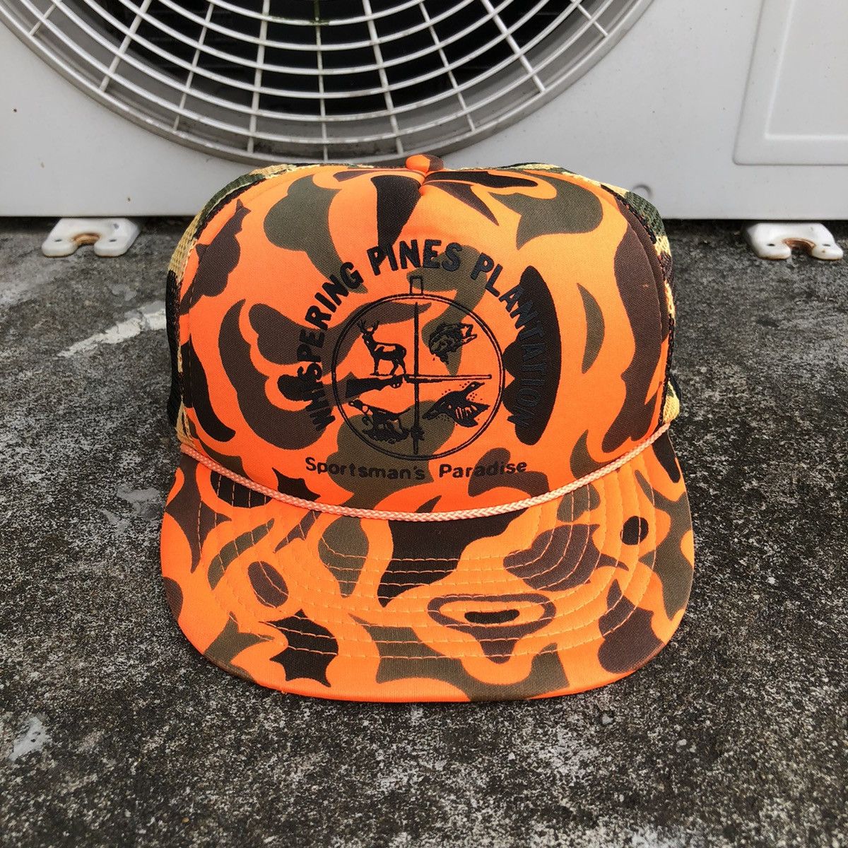 Vintage Vintage Trucker San Sun Double Camo Military Sportsman’s Size ONE SIZE - 1 Thumbnail