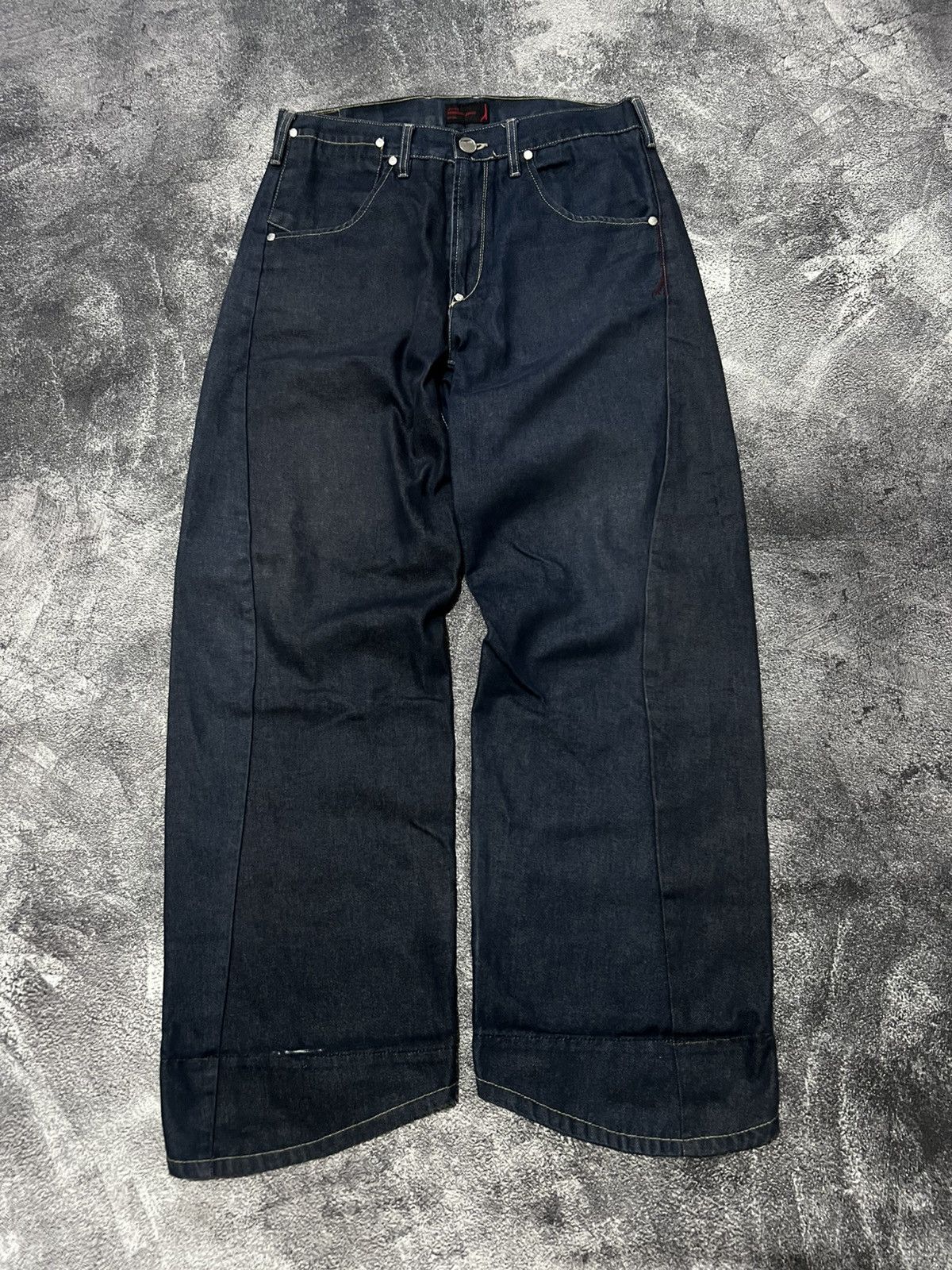 Levi's Vintage Clothing Levis Engineered Buckle Back Twisted Jeans Size US 31 - 2 Thumbnail
