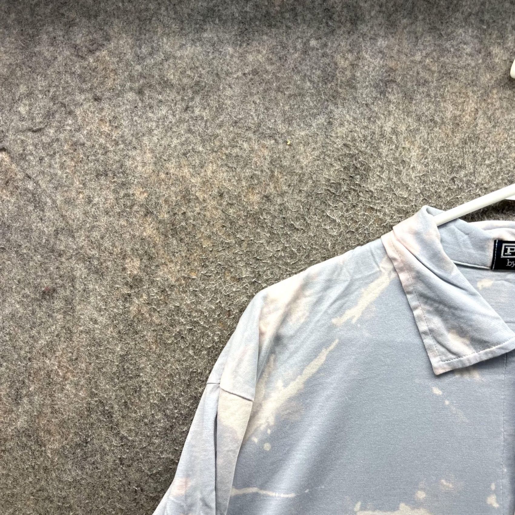 Polo Ralph Lauren VINTAGE Polo Ralph Lauren Polo Shirt Mens L Blue Bleach Dye Short Sleeve Size US L / EU 52-54 / 3 - 7 Thumbnail