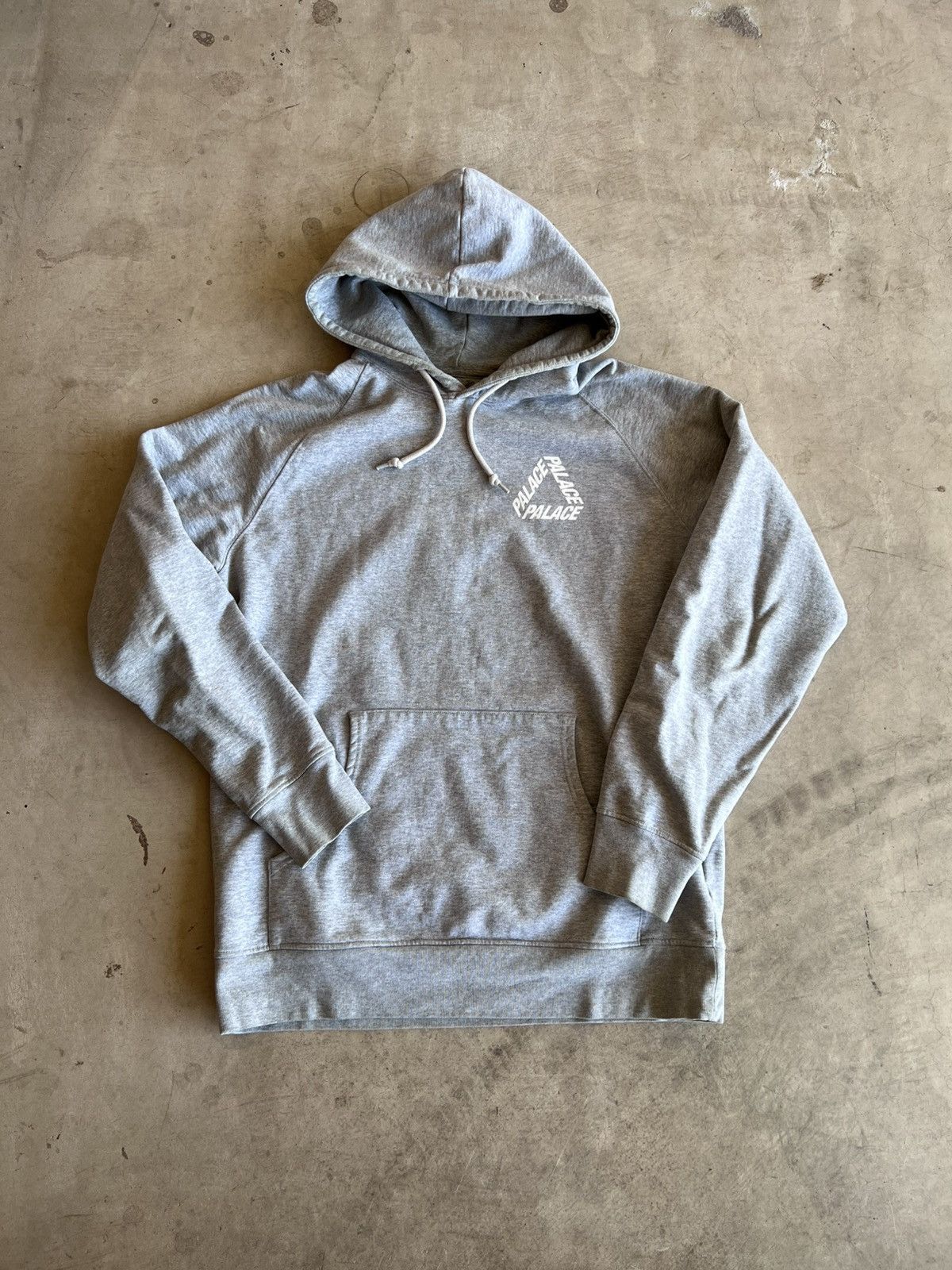 Palace PALACE TRI FERG TRIANGLE LOGO GREY XL HOODIE OG Grailed