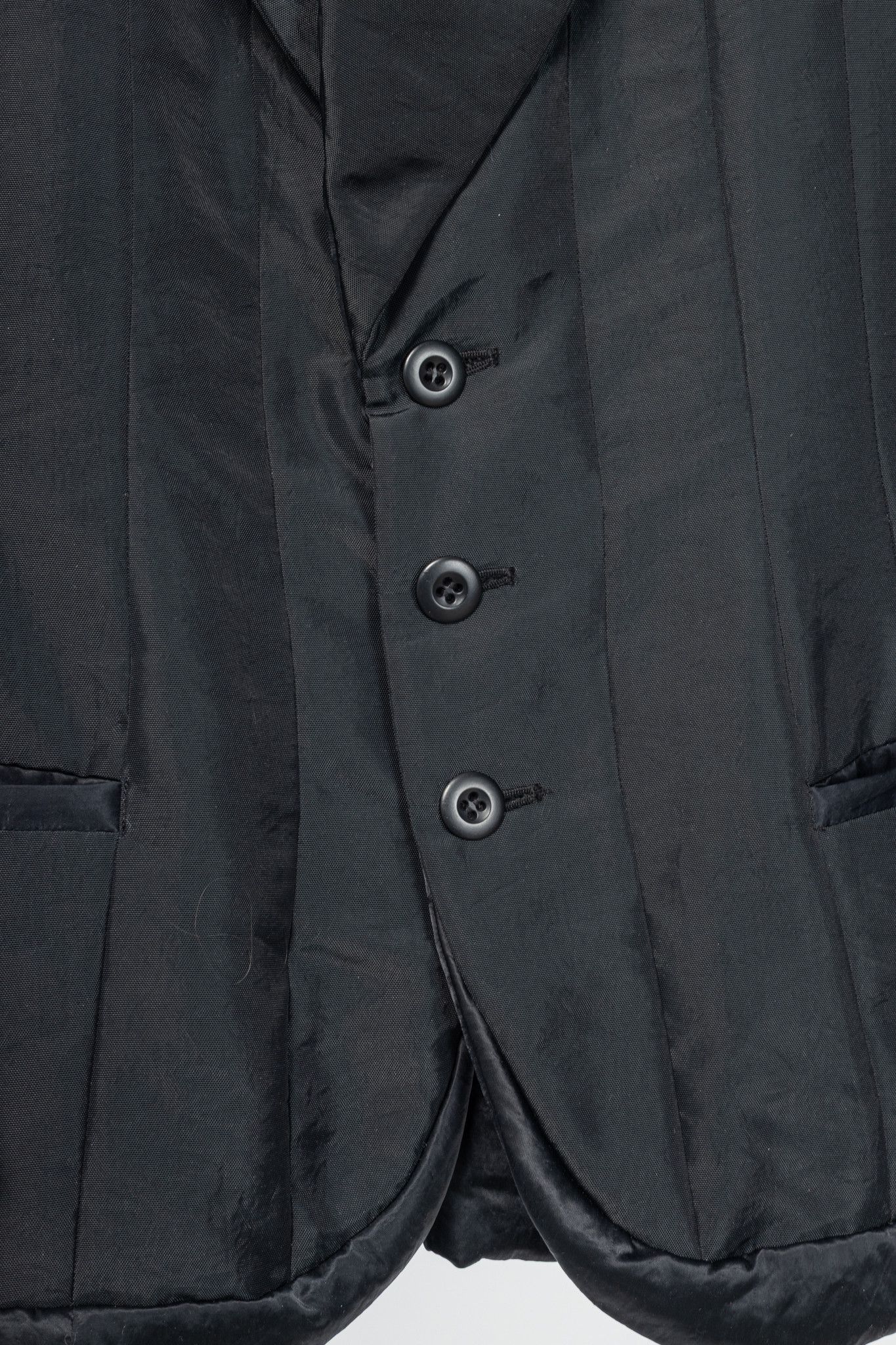 Issey Miyake Issey Miyake AW95 Black Twill & Satin Padded Blazer Size S / US 4 / IT 40 - 7 Thumbnail