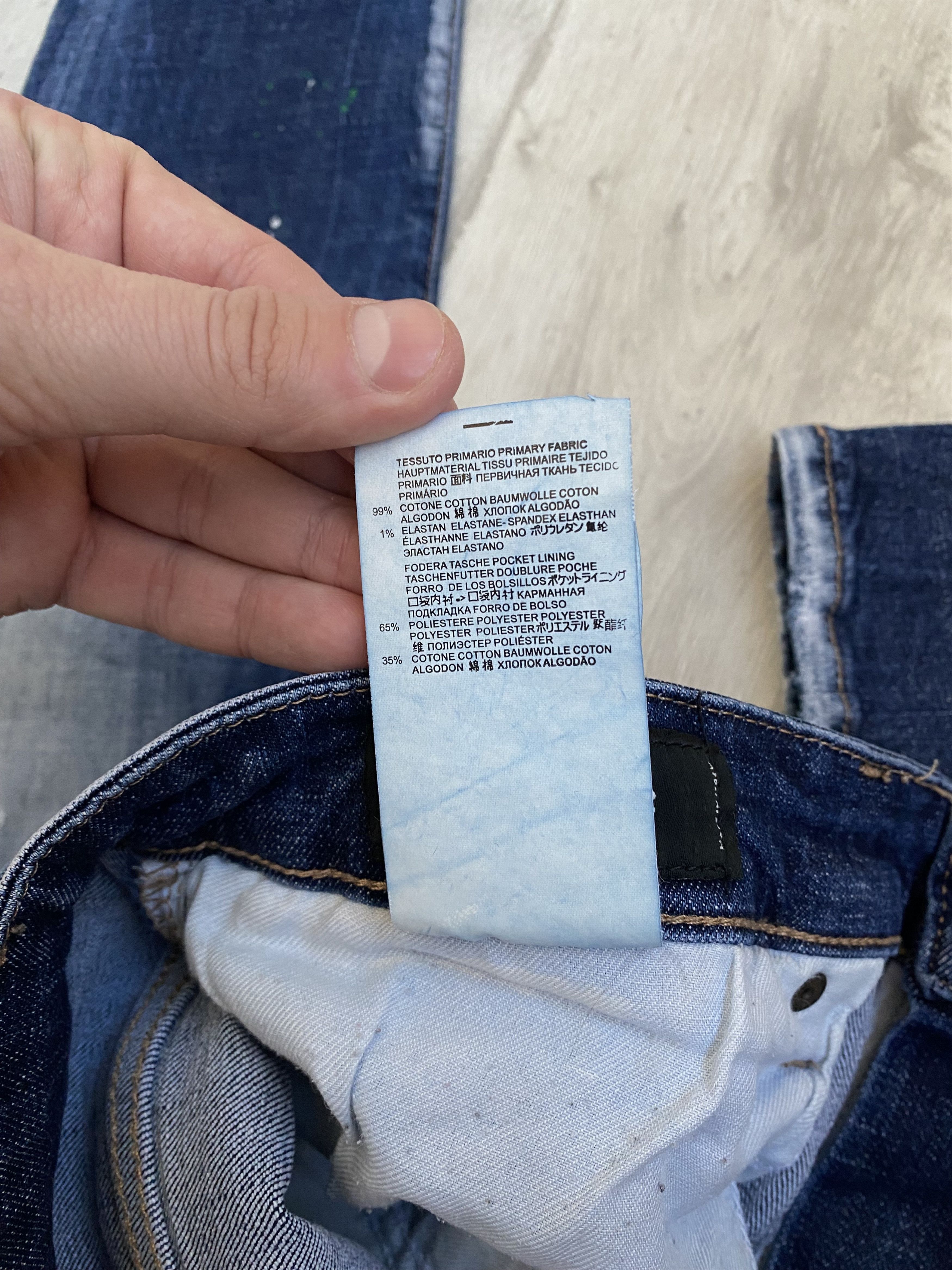 Dsquared2 × Hysteric Glamour × If Six Was Nine Rare vintage y2k Dsquared2 distressed painted skinny jeans Size US 38 / EU 54 - 13 Thumbnail