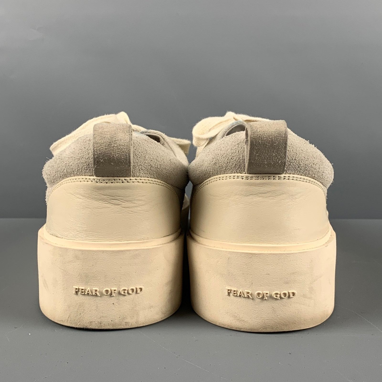 Fear of God FEAR OF GOD Size 12 Grey Solid Suede Lace Up Sneakers Size US 12 / EU 45 - 3 Thumbnail
