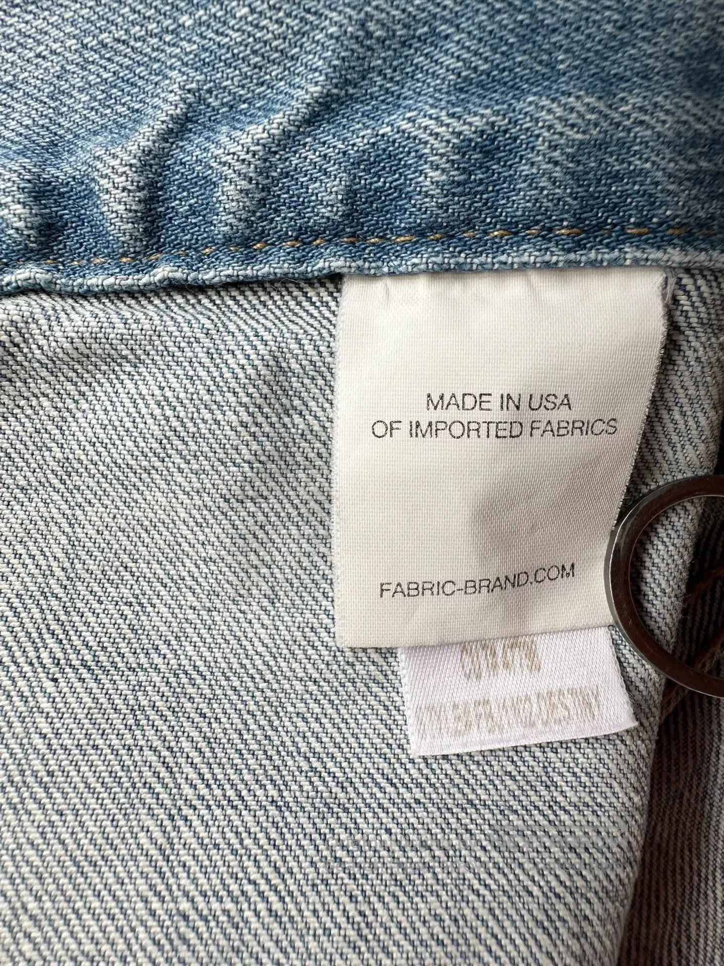 Fabric Brand & Co. denim jacket with distressed details. Size US S / EU 44-46 / 1 - 5 Thumbnail