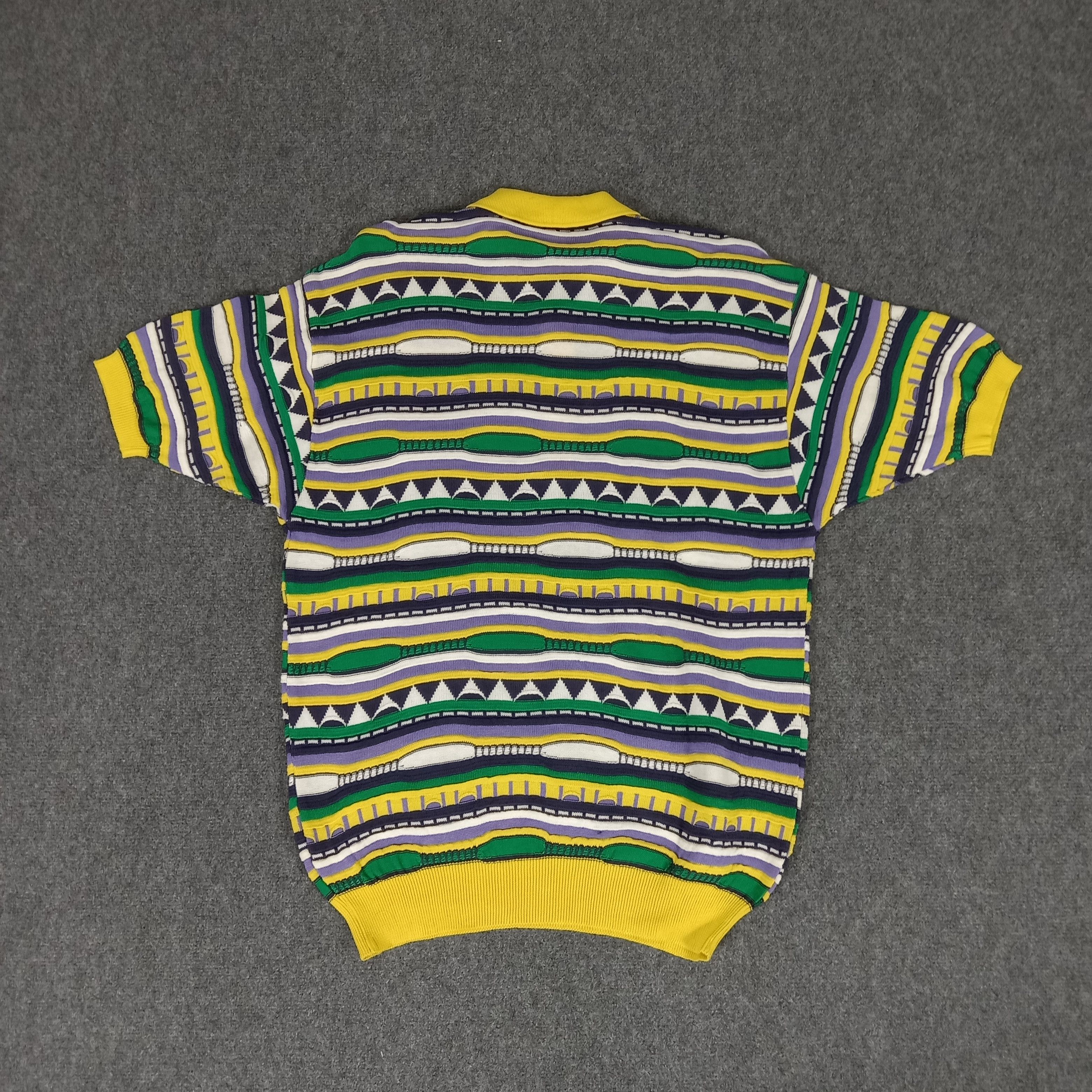 Coogi × Gypsy × Vintage Modigliani Knitted Hippie Style Polo Shirt Size US L / EU 52-54 / 3 - 5 Thumbnail