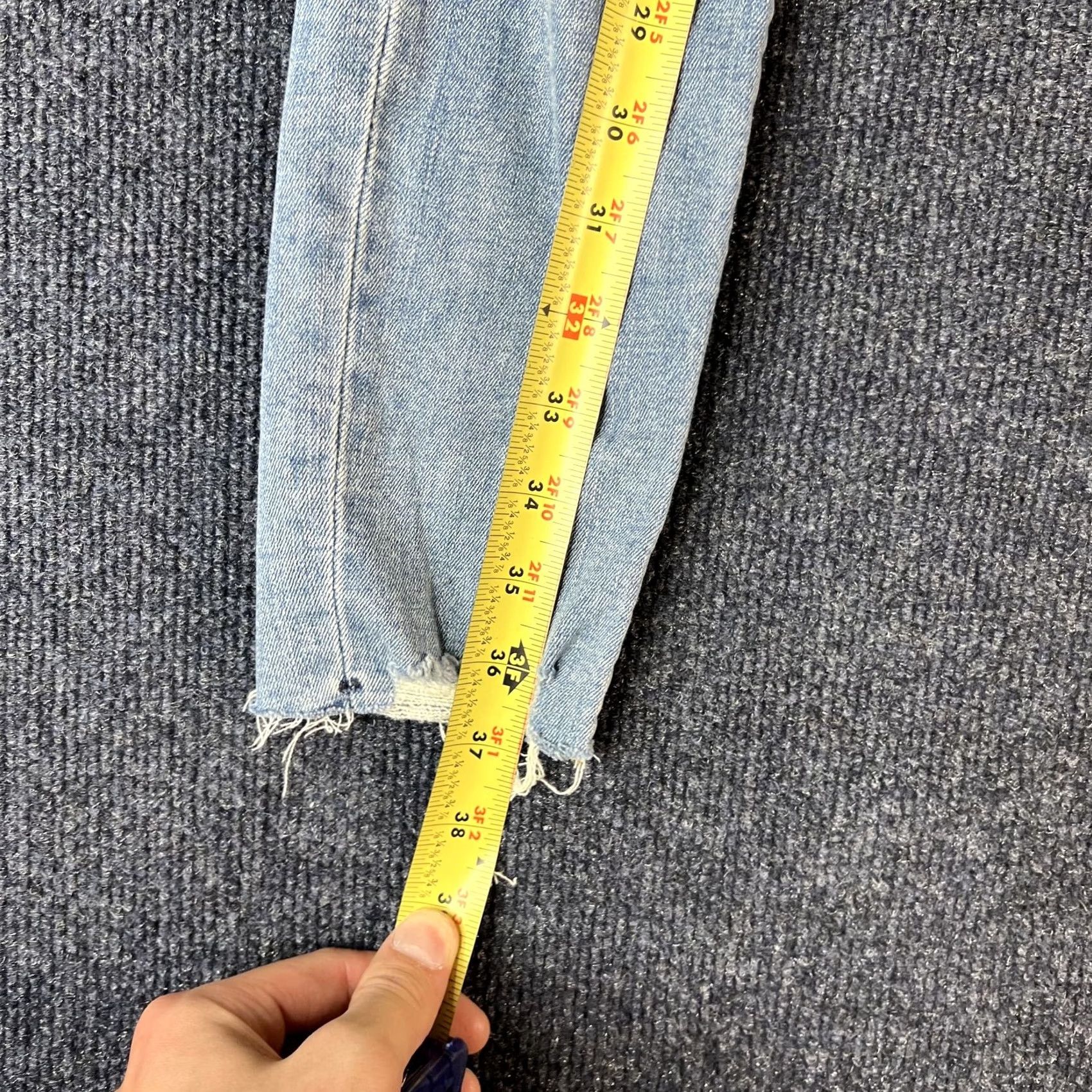 Hudson HUDSON Jeans Womens Light Wash Super Skinny Jeans Blue Denim Zip Fly Pockets Slim Fit 29 Inseam 32in Men? Womens Size 29" - 5 Thumbnail