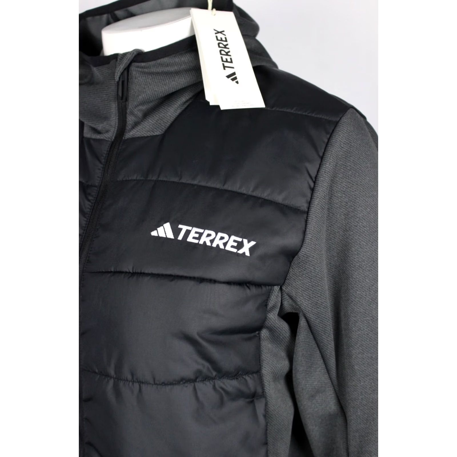 Adidas Adidas Women's Terrex Multi Hybrid Insulated Hooded Jacket XL Black IR7882 Size XL / US 12-14 / IT 48-50 - 3 Thumbnail