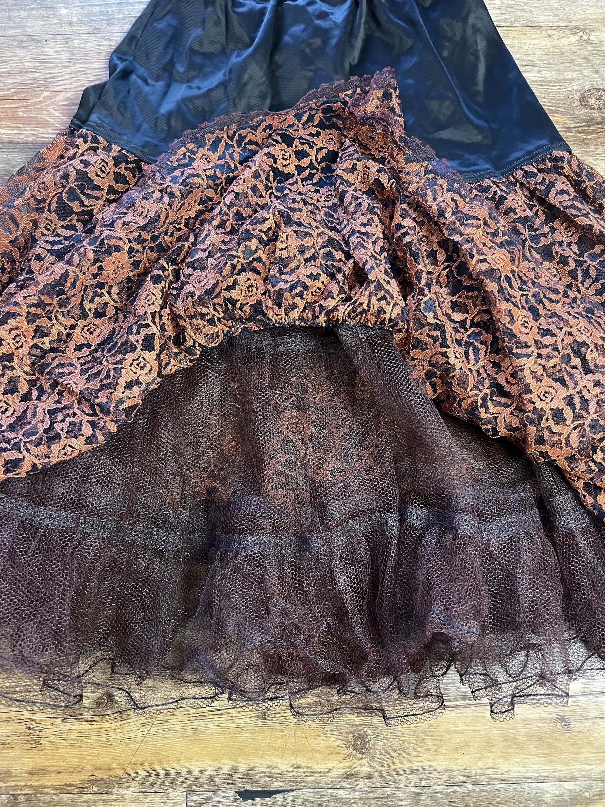Vintage Vintage 1950's Koro Two-Tone Crinoline Petticoat Skirt Size 24" / US 00 / IT 34 - 10 Thumbnail