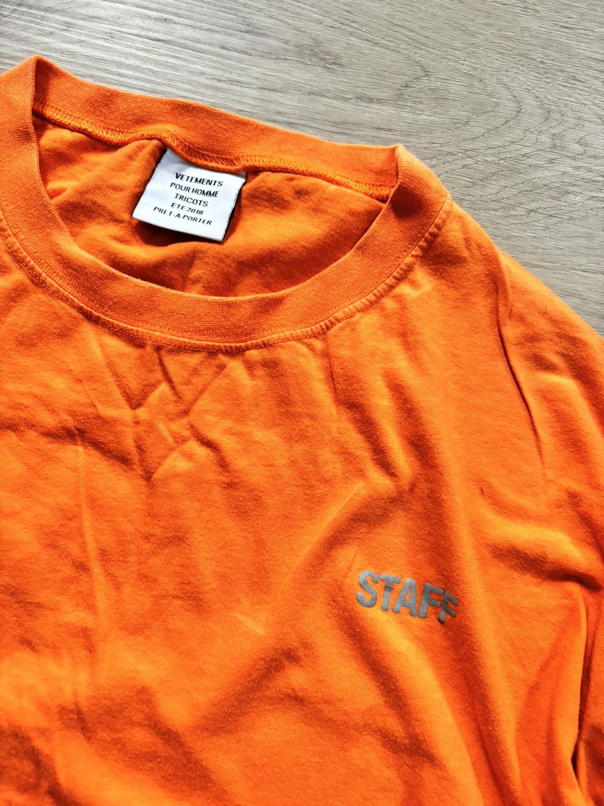 Vetements Vetements Staff Reflective T-Shirt Size US M / EU 48-50 / 2 - 2 Thumbnail
