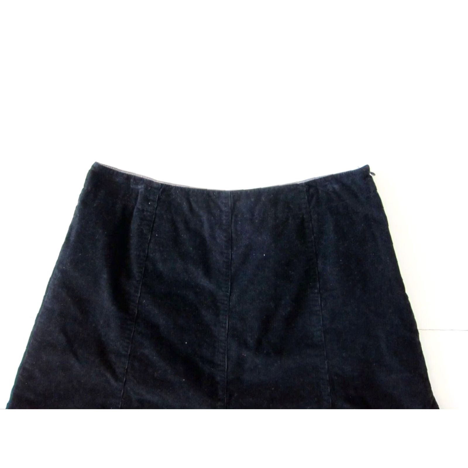 Boden Boden Skirt Women 12L 100% Cotton Black Corduroy A-Line Midi Zipper - Vintage? (No, not vintage) Size 34" / US 12 / IT 48 - 6 Thumbnail