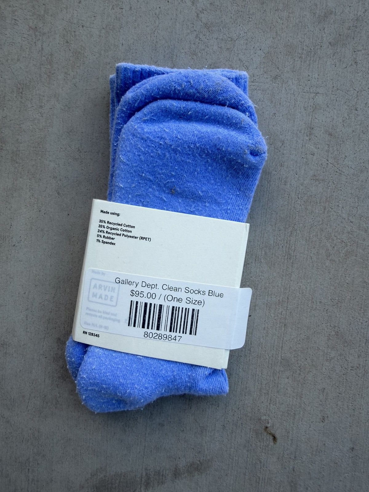 Gallery Dept. Gallery Dept. Logo Socks – Blue | Brand New Size ONE SIZE - 2 Thumbnail