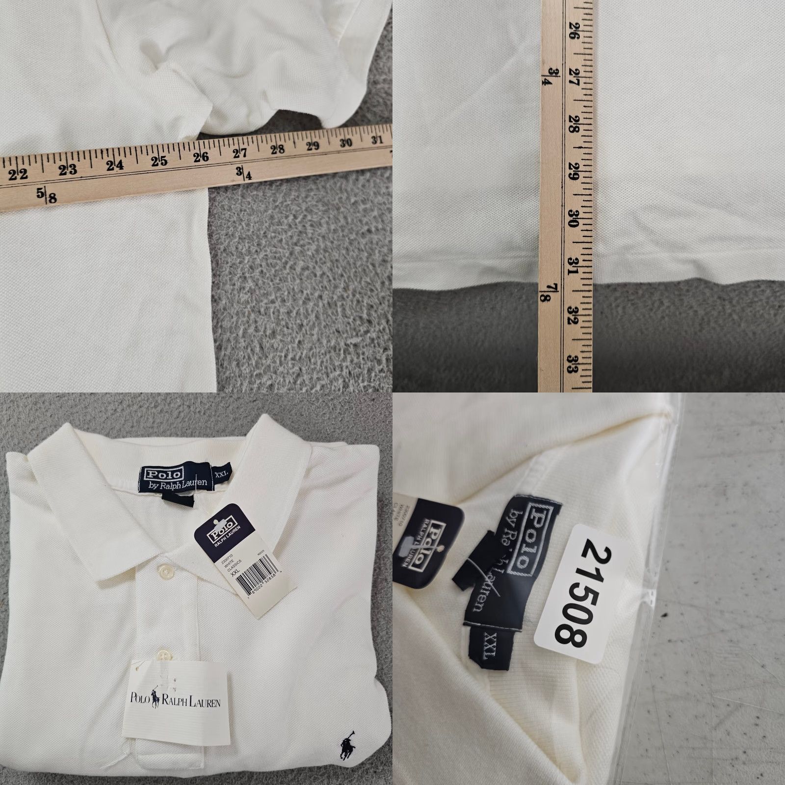 Polo Ralph Lauren VINTAGE Polo Ralph Lauren Polo Mens 2XL White Shirt Logo Pony 90s Classic Preppy 100% Cotton Casual Short Sleeve Knit Button Collar Mens Size US XXL / EU 58 / 5 - 8 Thumbnail