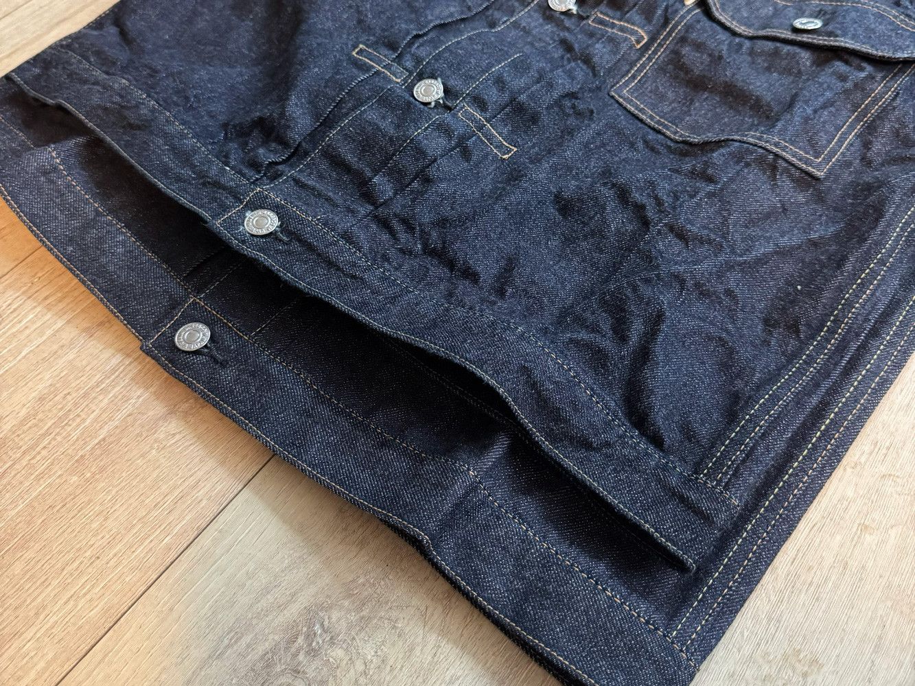 Japanese Brand DENIM BRIDGE Type 1 Jacket - Raw Selvedge - Made in Japan Size US XL / EU 56 / 4 - 15 Thumbnail