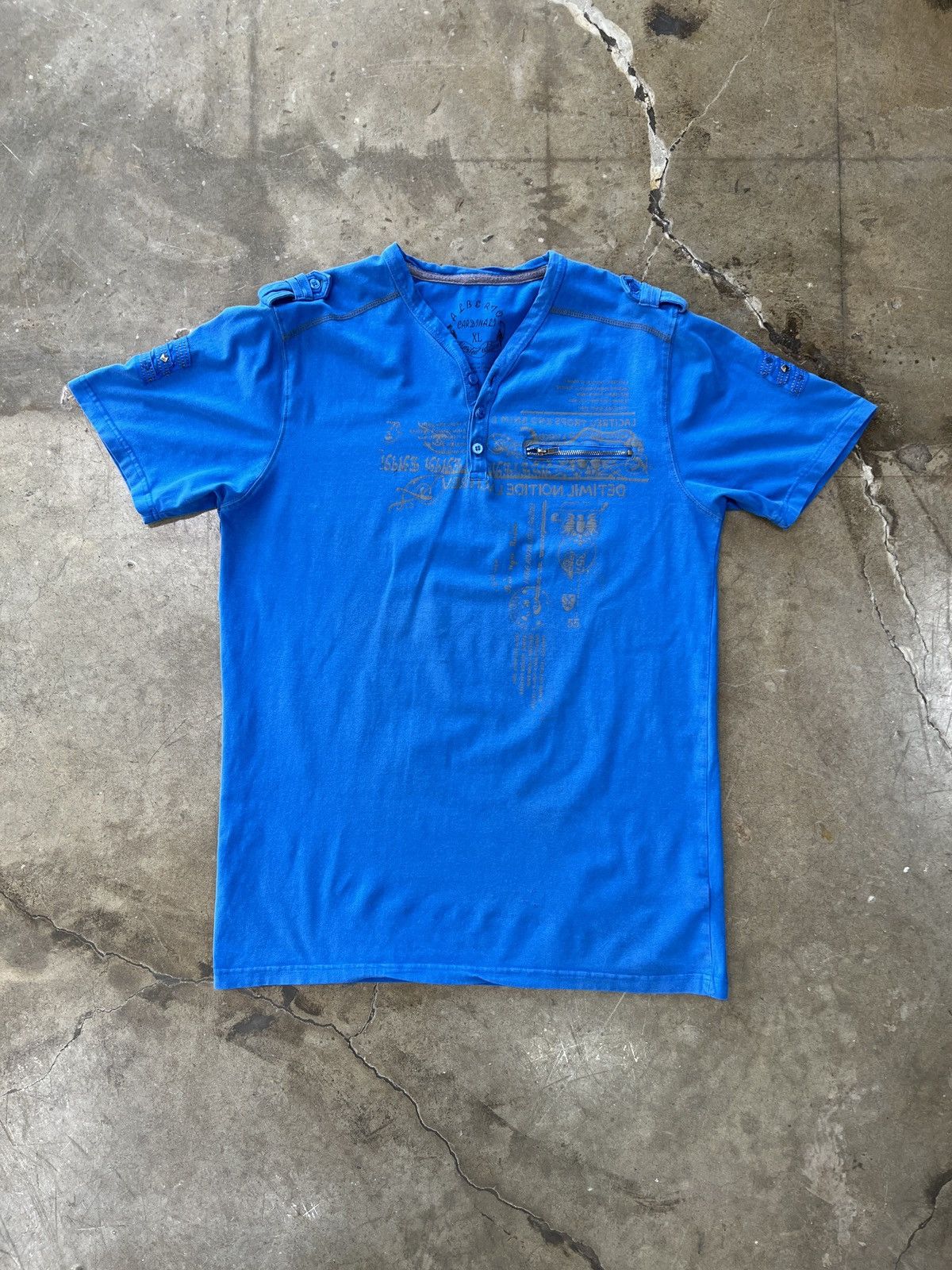 Alberto × Vintage Alberto Limited Edition Affliction Inspo Zip Tee XL Size US XL / EU 56 / 4 - 2 Thumbnail