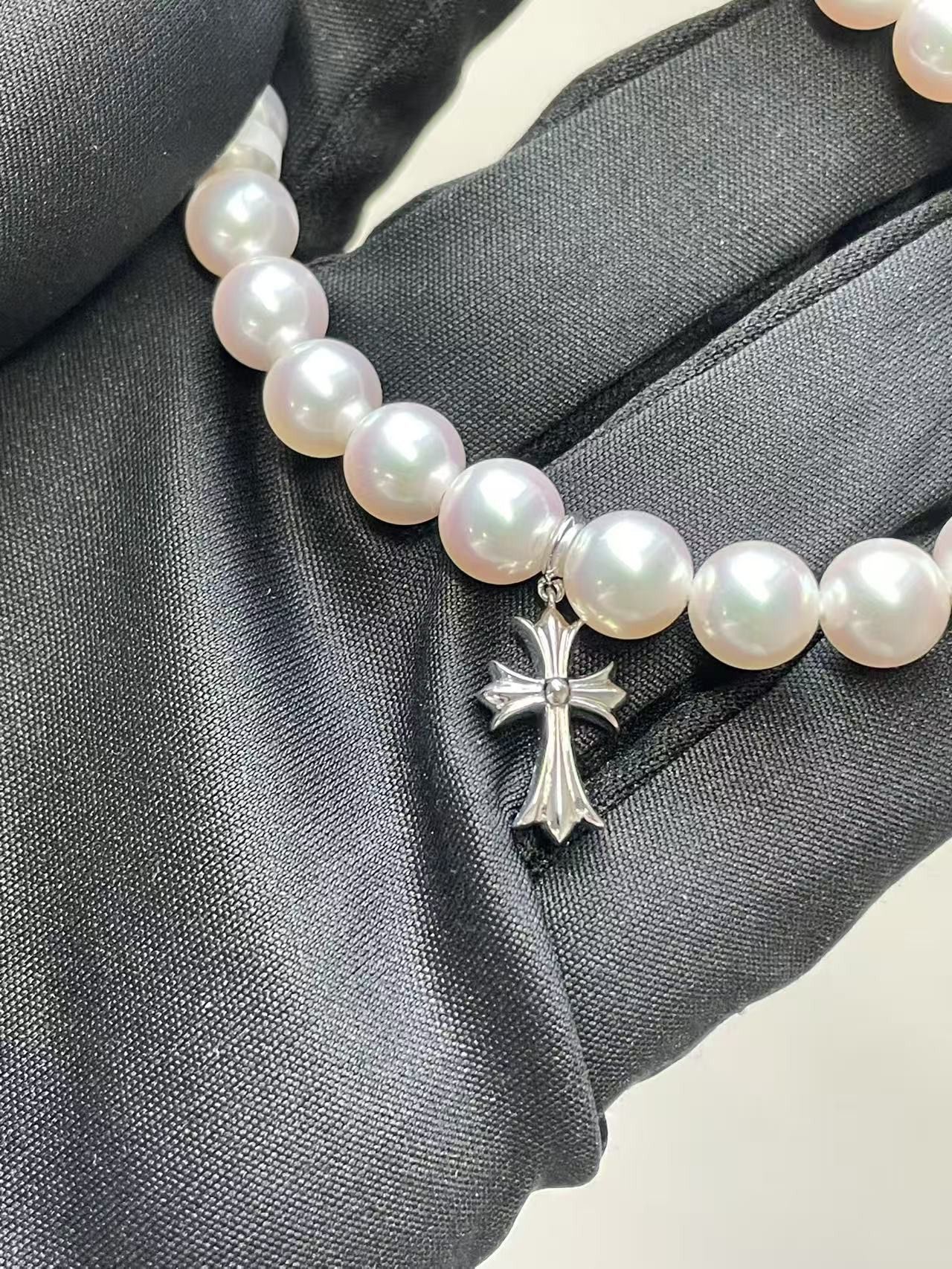 Chrome Hearts Chrome Hearts Mikimoto White Pearl Bracelet Size ONE SIZE - 11 Thumbnail