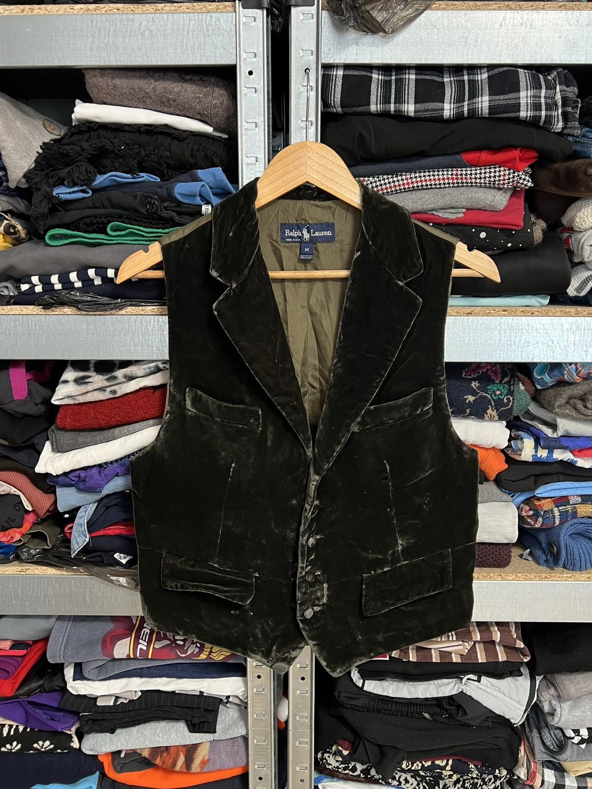 Ralph Lauren Ralph Lauren Velvet Vest Classic Vintage Preppy Academia USA Size 42L - 3 Thumbnail