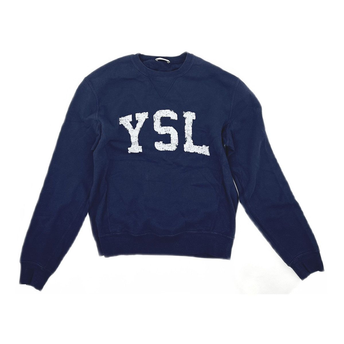 Saint Laurent Paris Saint Laurent FW21 navy blue crewneck sweatshirt Size XS / US 0-2 / IT 36-38 - 1 Thumbnail