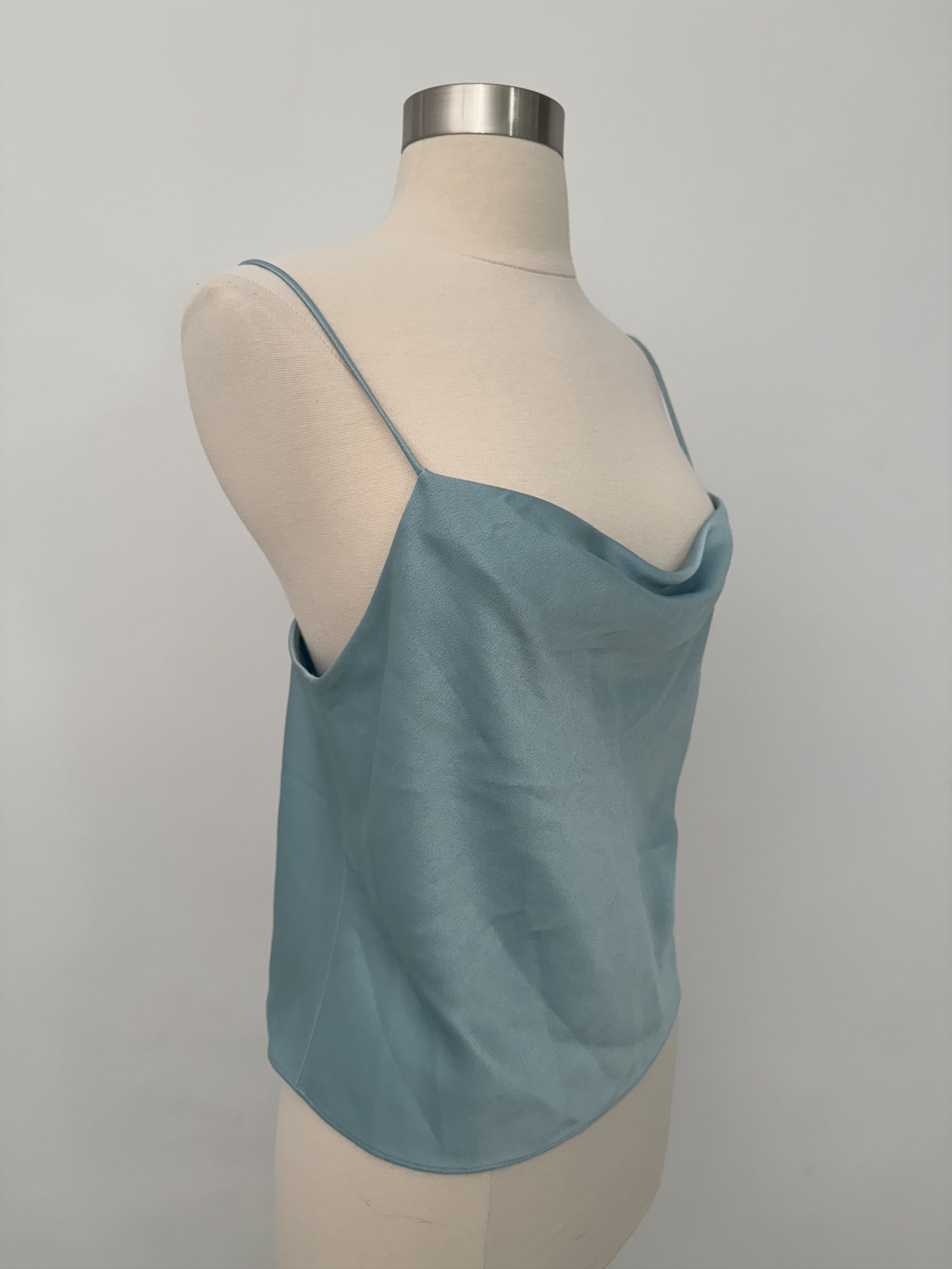 Alice + Olivia Blue Drape Tank Tope Size S / US 4 / IT 40 - 2 Thumbnail