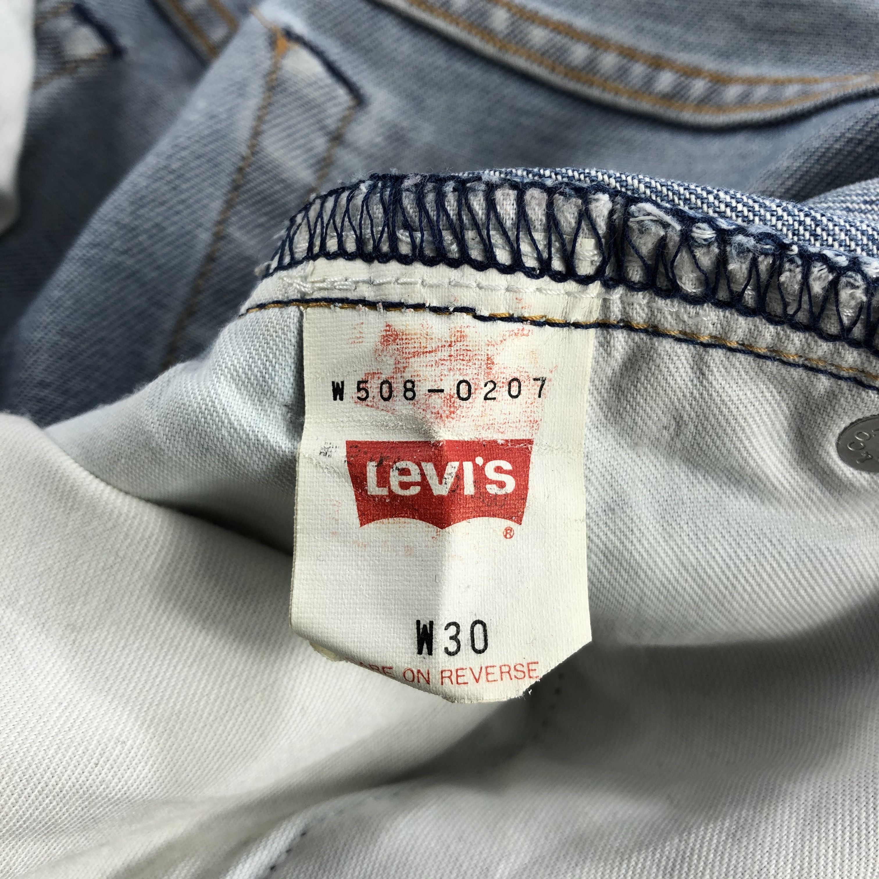 Levi's × Vintage 90s Vintage Blue Wash Levis 508 Jeans-JM2645 Size US 27 - 10 Thumbnail