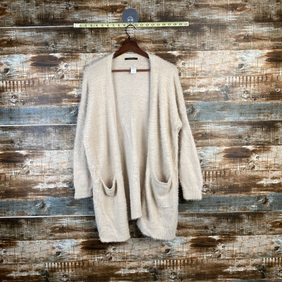Japanese Brand DL Ingni Pink Cardigan fur shaggy mohair Knitwear #C1056 Size M / US 6-8 / IT 42-44 - 1 Thumbnail