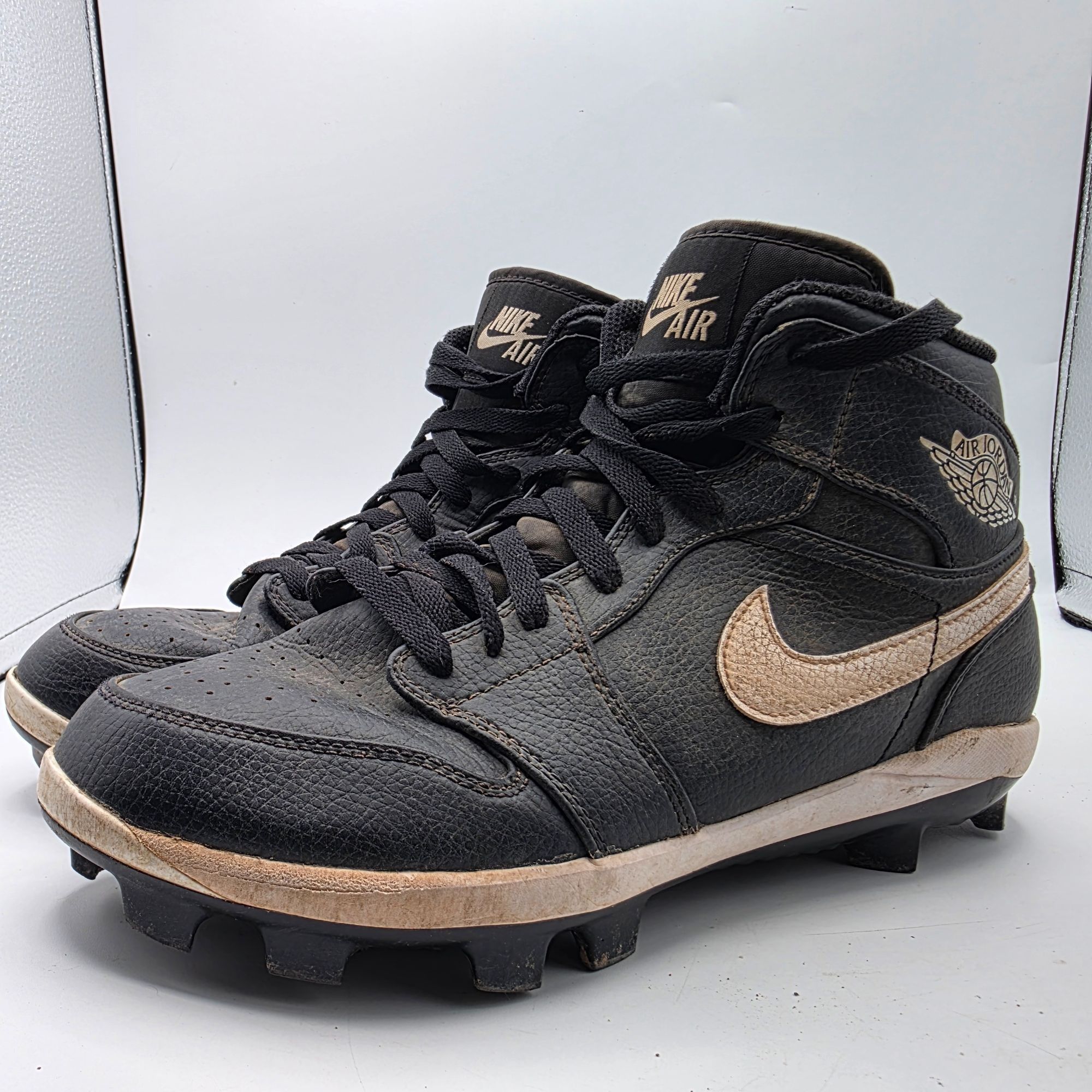 Nike Air Jordan 1 Retro MCS High Mens Size 8.5 Baseball Cleats Bl Size US 8.5 / EU 41-42 - 4 Thumbnail