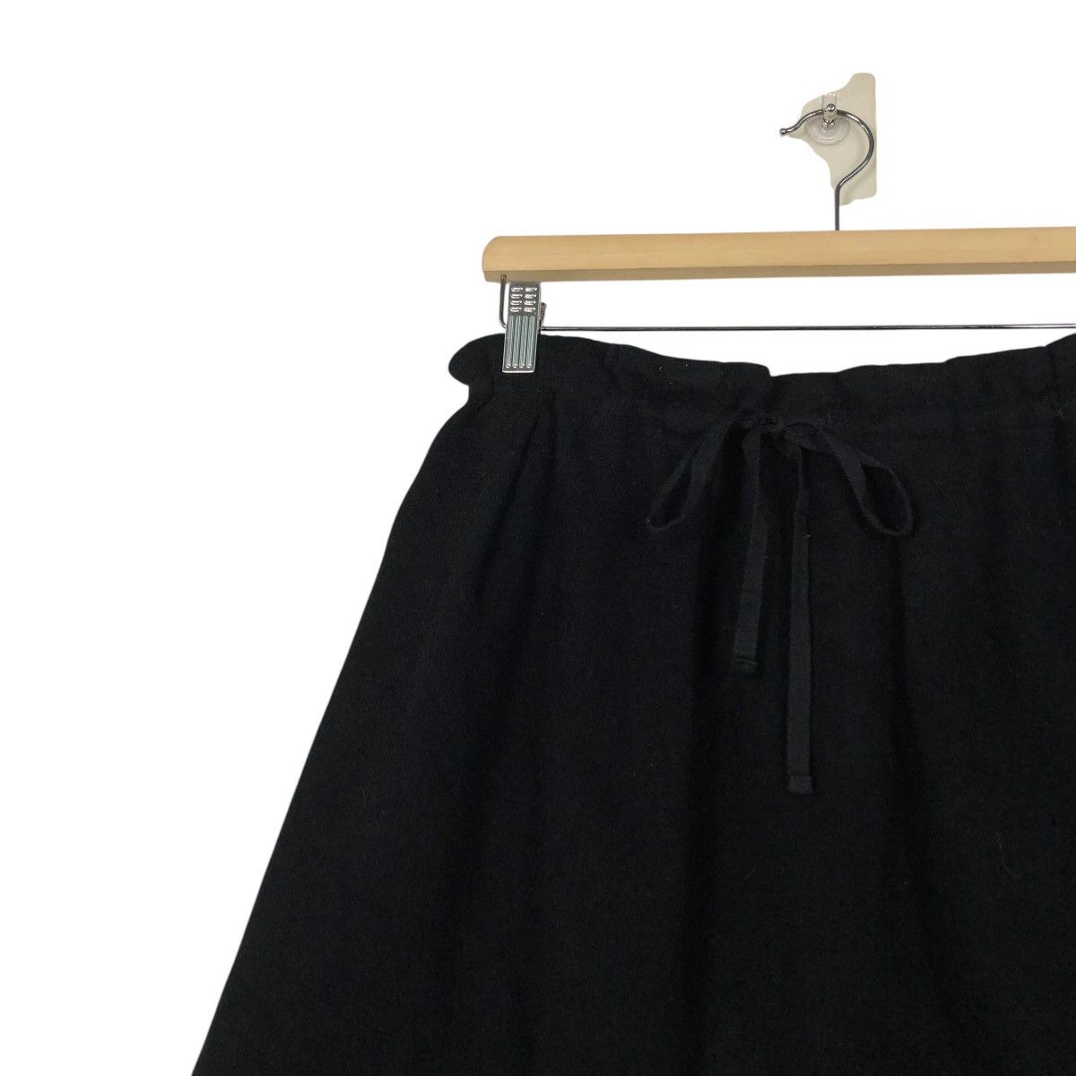 Yohji Yamamoto 🔥RICH BLACK VINTAGE SHORT SKIRT WOOL YOHJI YAMAMOTO Size 30" / US 8 / IT 44 - 8 Thumbnail