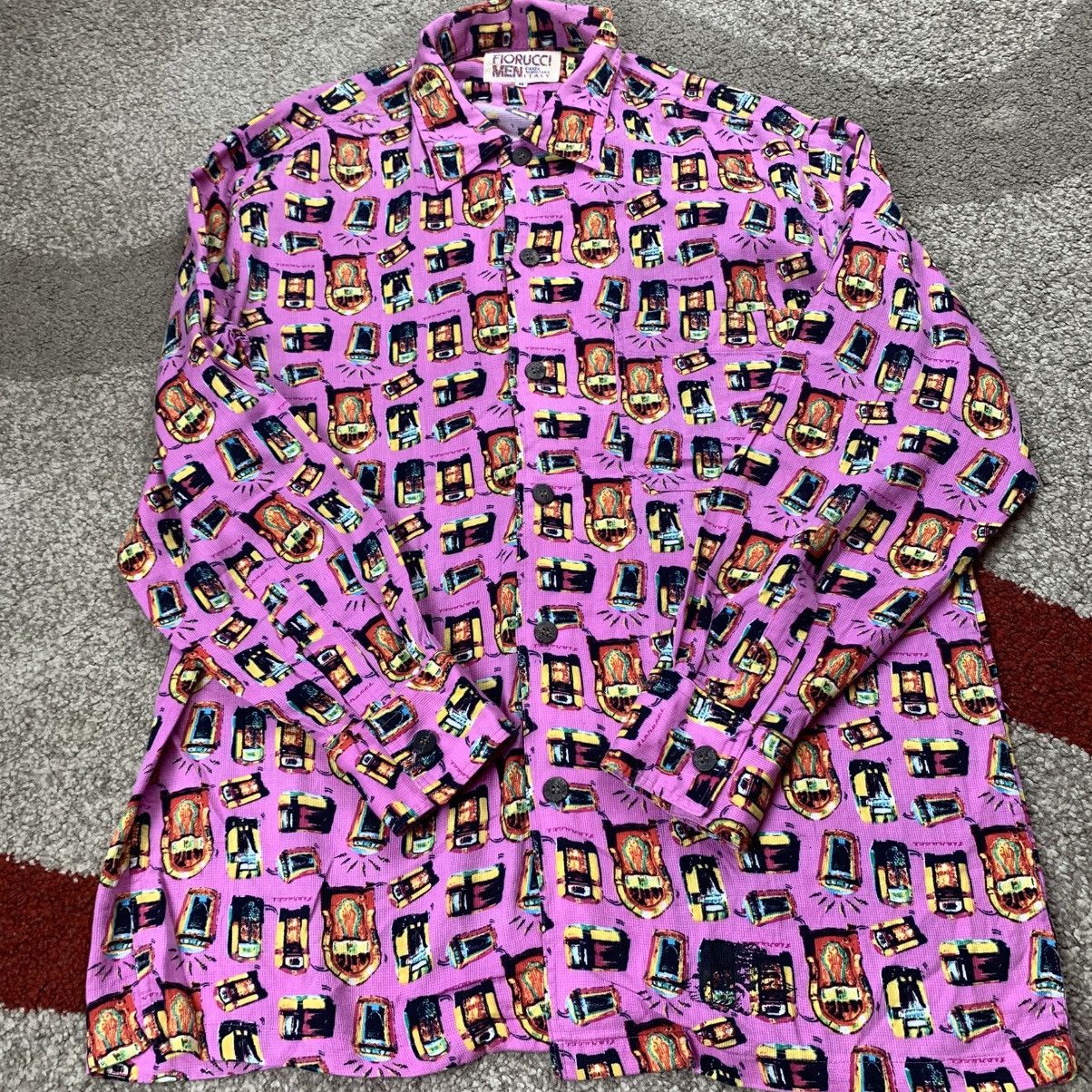 Vintage FIORUCCI Vintage Long Sleeve Shirt Button Up Size US M / EU 48-50 / 2 - 5 Thumbnail