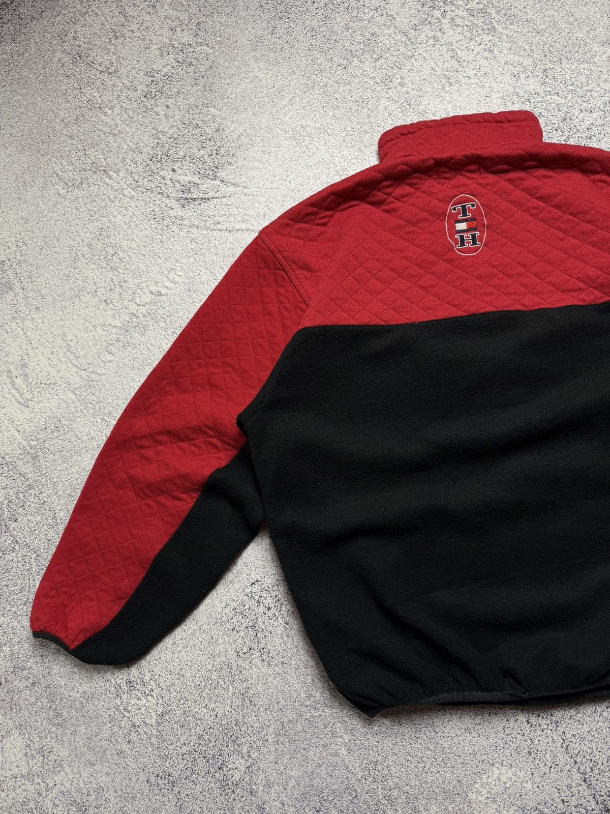 Tommy Hilfiger Rare Tommy Hilfiger Half Zip Fleece Sweatshirt Vintage Style Size US L / EU 52-54 / 3 - 18 Thumbnail