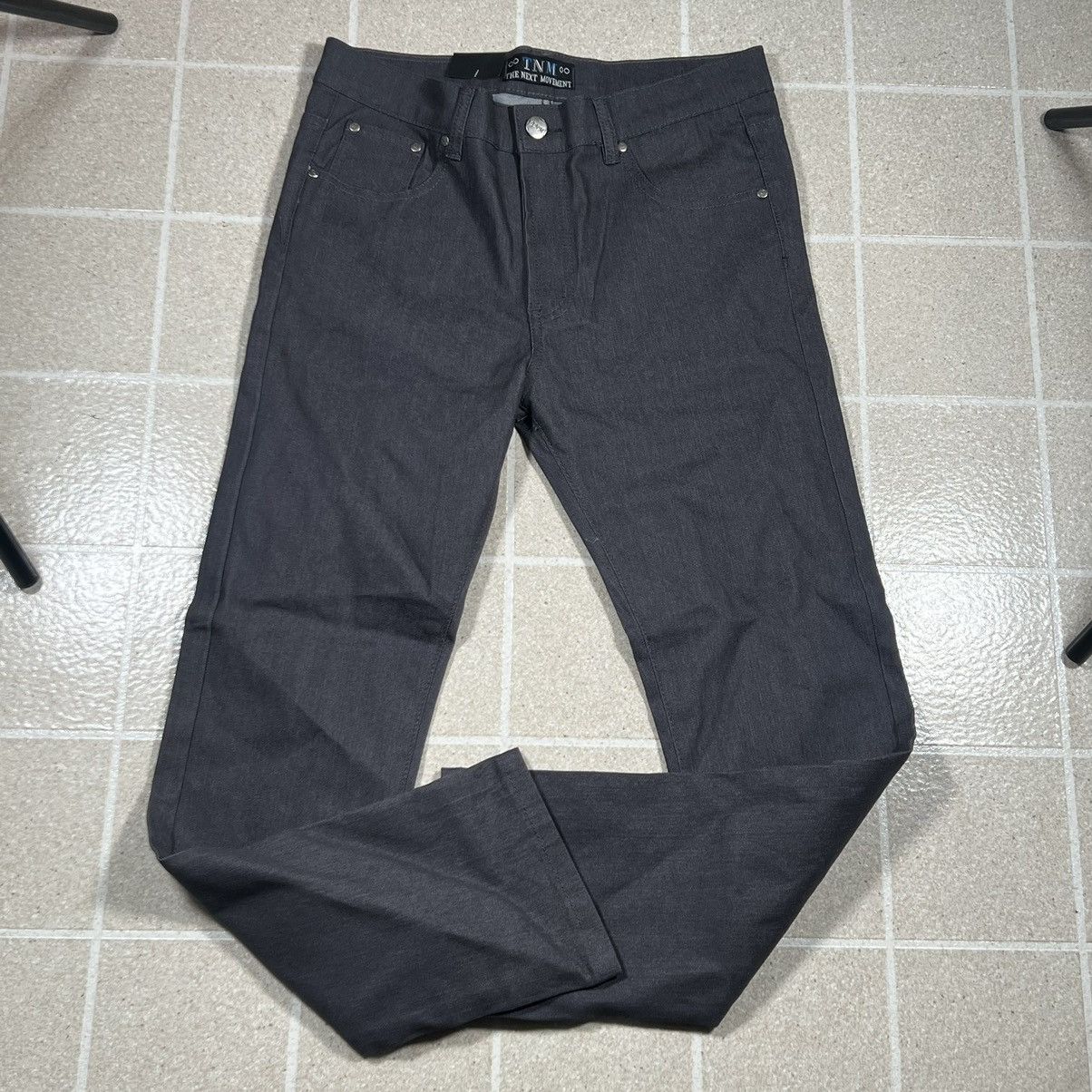 Designer The Next Movement Grey Straight Leg Stretch Jeans Sz 34 Size US 34 / EU 50 - 1 Thumbnail
