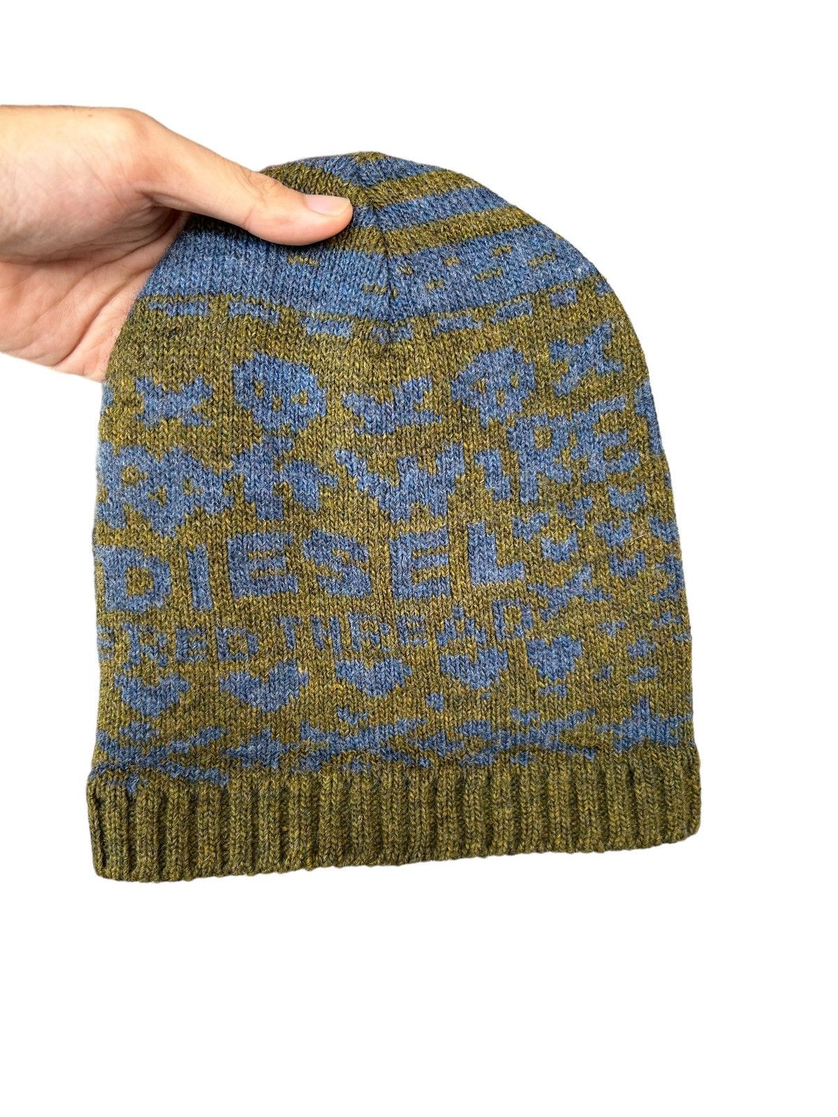 Diesel × Vintage Diesel Overprint Beanie Hats Size ONE SIZE - 4 Thumbnail