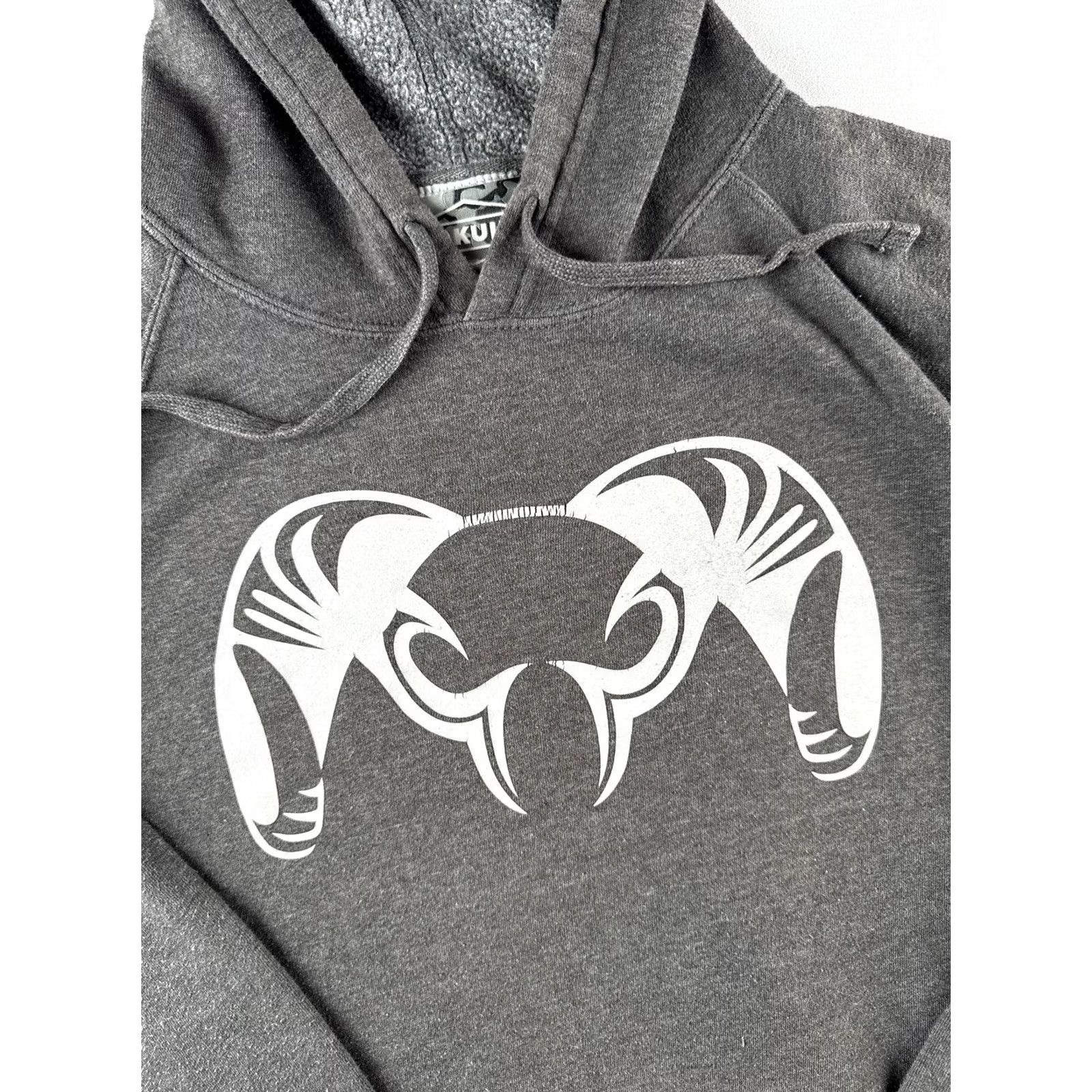 Logo 7 KUIU Ram Logo Hoodie Mens L Gray Pullover Sweatshirt Size US L / EU 52-54 / 3 - 5 Thumbnail