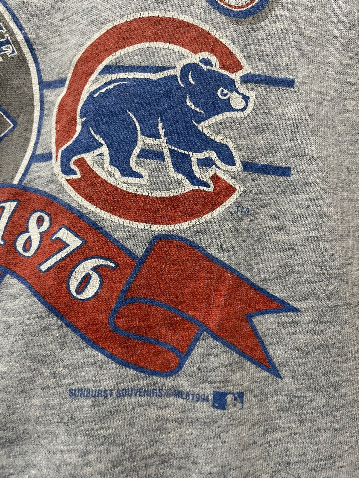 MLB VTG 1994 CHICAGO CUBS SINGLE STITCHING T-SHIRT Size US L / EU 52-54 / 3 - 2 Thumbnail