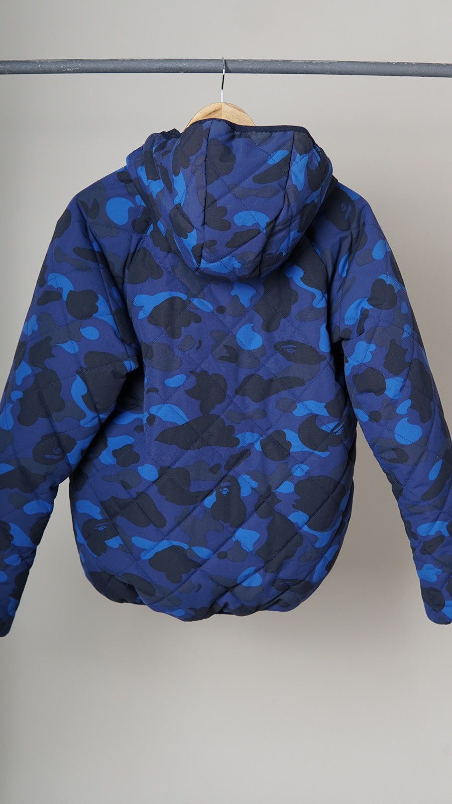 Bape Blue Camo Hoodie Down Jacket Size US M / EU 48-50 / 2 - 3 Thumbnail