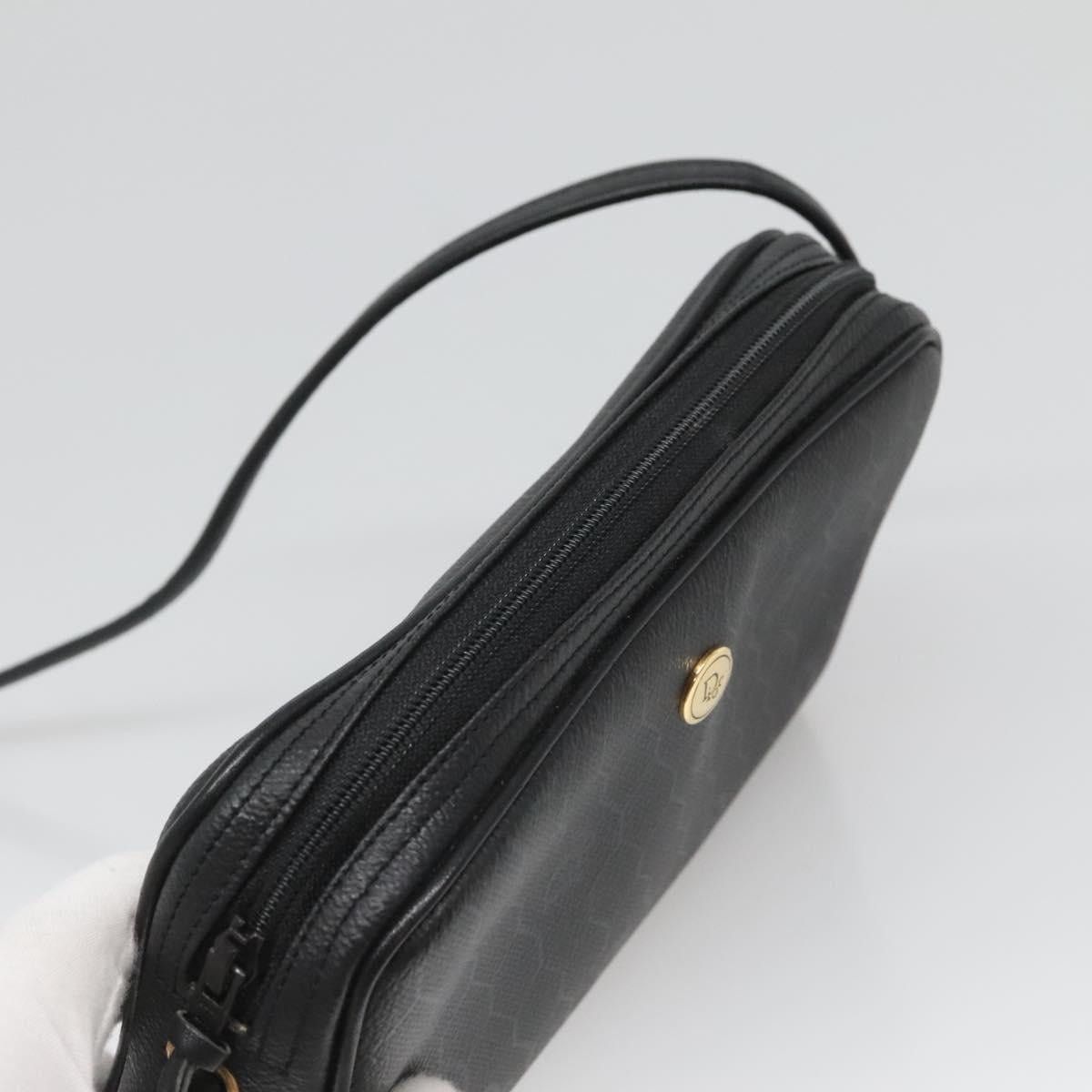 Dior DIOR Honeycomb Canvas Shoulder Bag Pvc Black Gold Size ONE SIZE - 6 Thumbnail