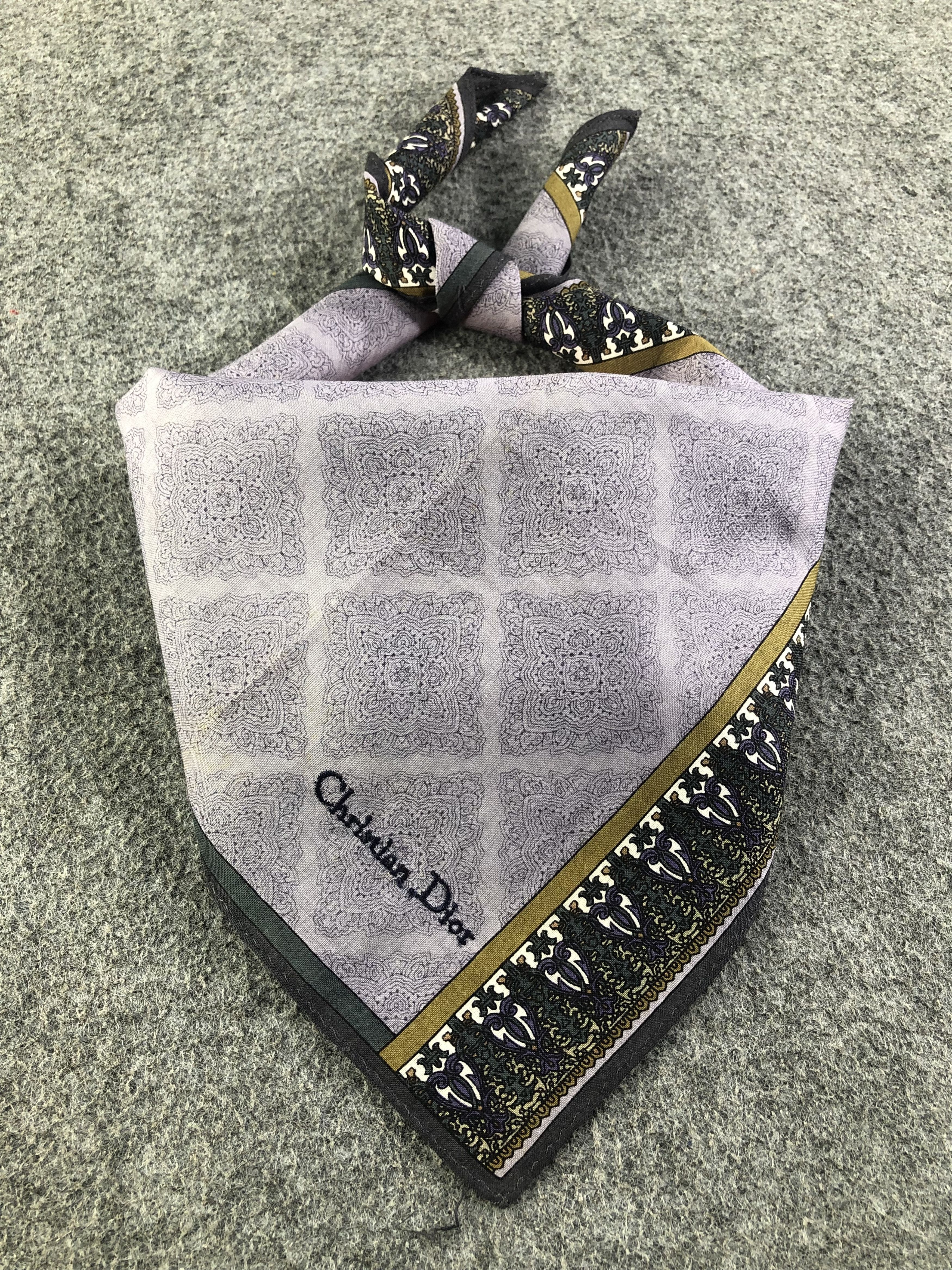 Vintage Christian Dior Handkerchief / Bandana / Neckerchief A1591 Size ONE SIZE - 1 Thumbnail