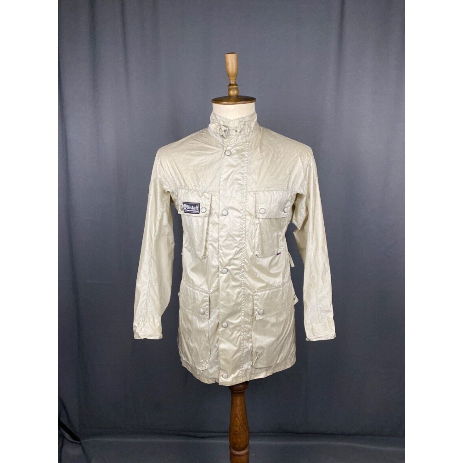 Belstaff Belstaff Men's Beige Silk Multipocket Motorcycle Jacket Size Size US S / EU 44-46 / 1 - 16 Thumbnail