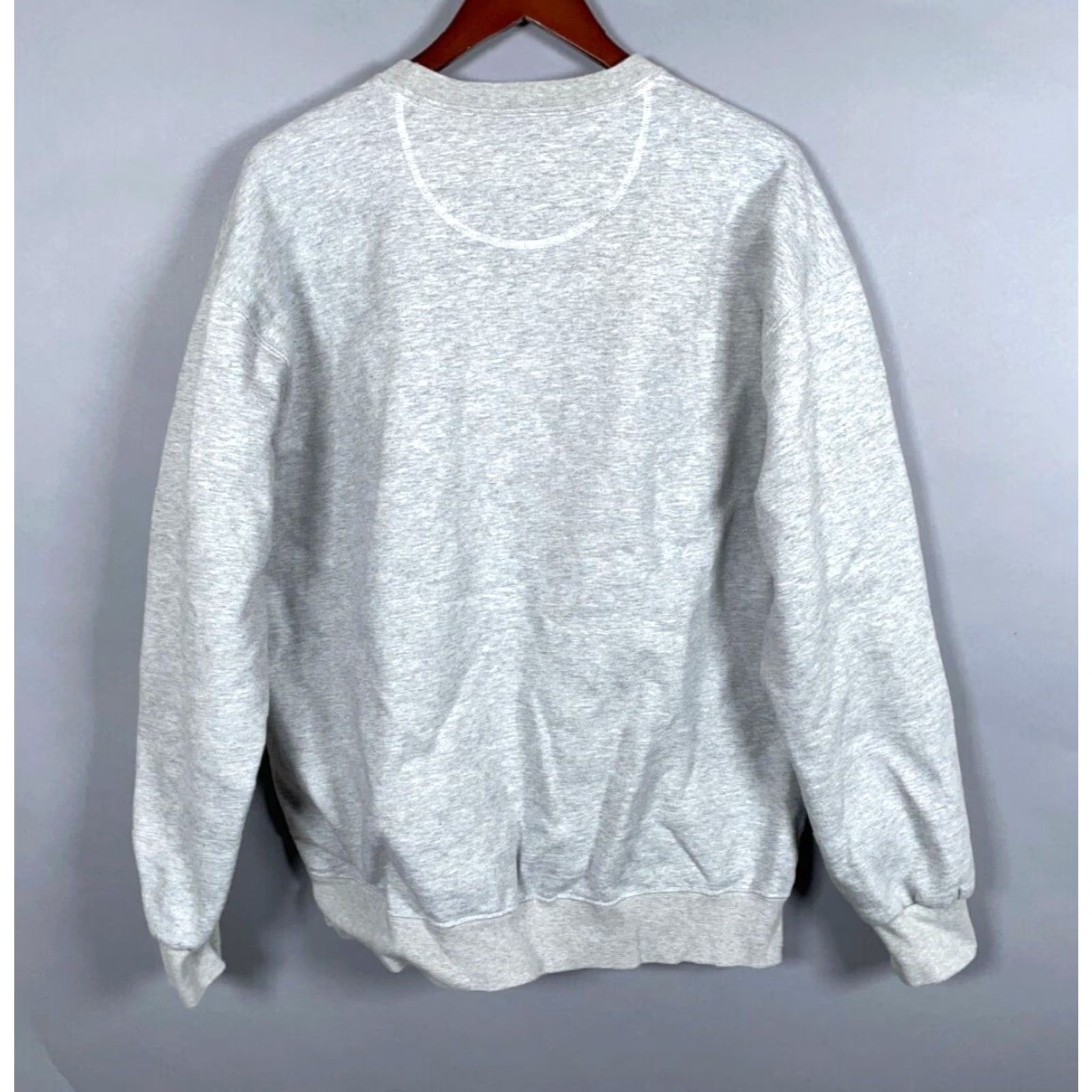 Vintage VTG Heavyweight Crewneck Sweatshirt Adult 2XL Tall Gray Cotton Polyester Fleece Solid 90s Retro Pullover Mens Size US XXL / EU 58 / 5 - 3 Thumbnail
